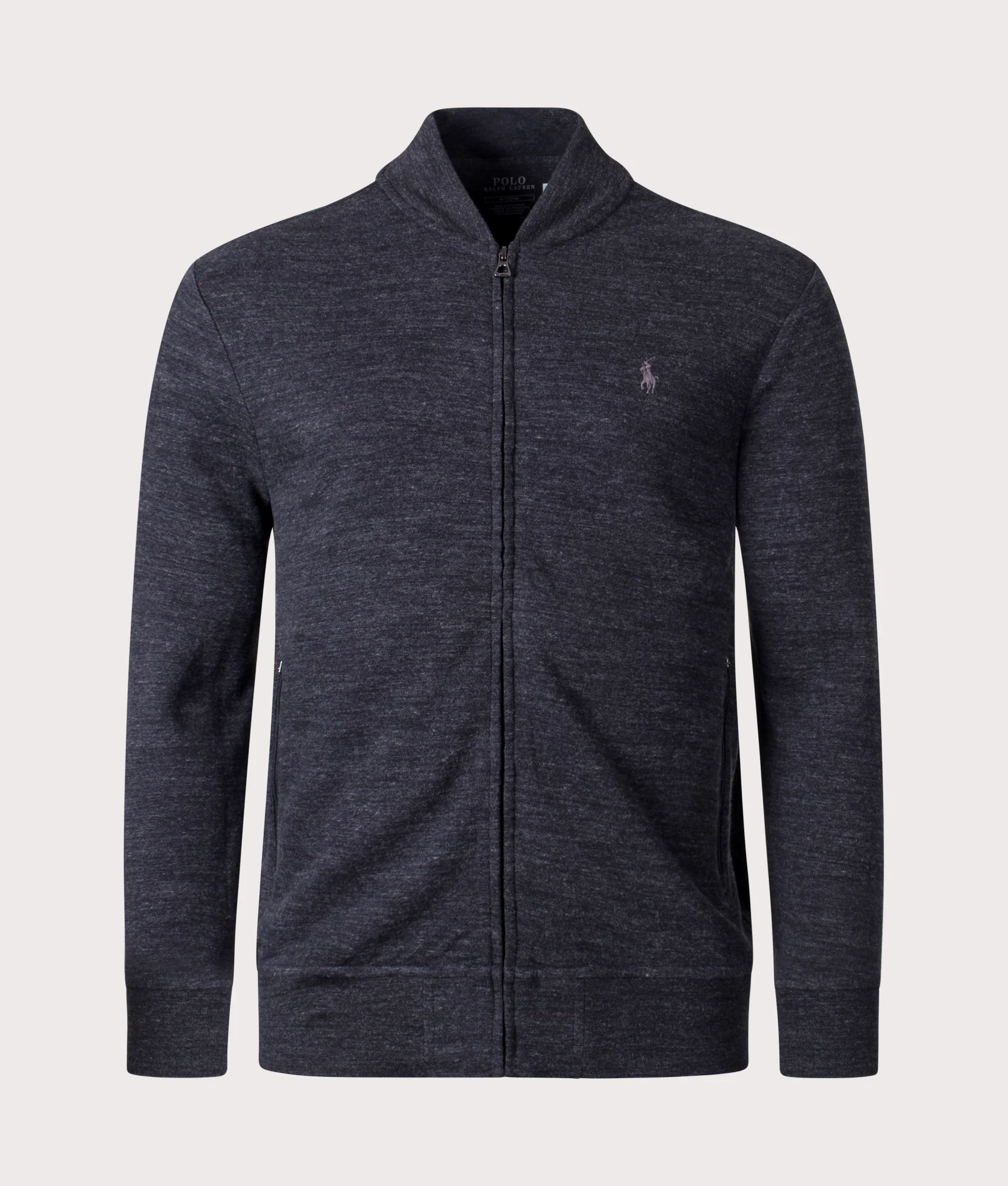 Luxury Jersey Zip Through Baseball Sweatshirt