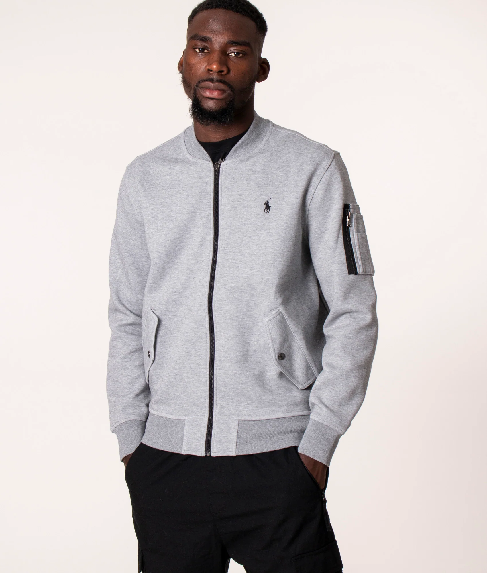 Double-Knit Bomber Jacket