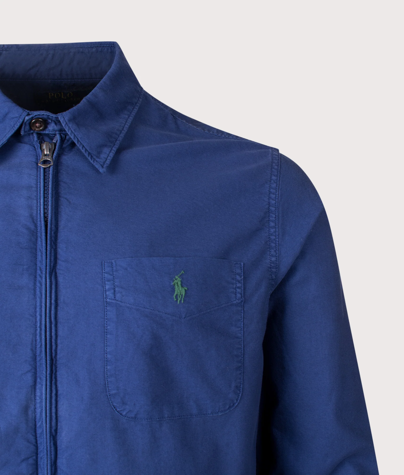 Garment-Dyed Oxford Overshirt - Image 2