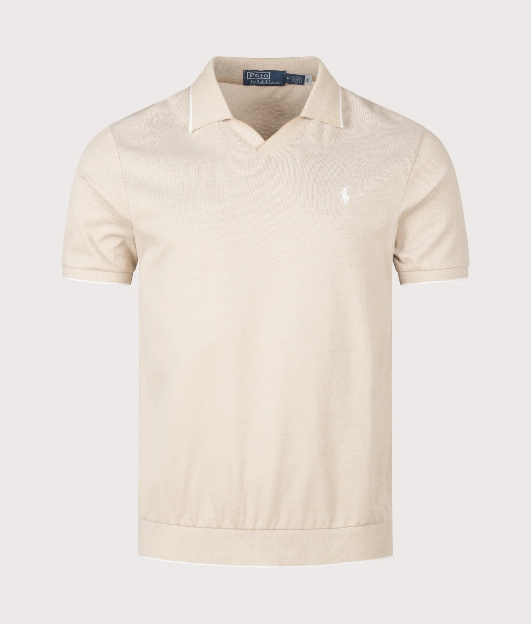 Jacquard Mesh Polo Shirt