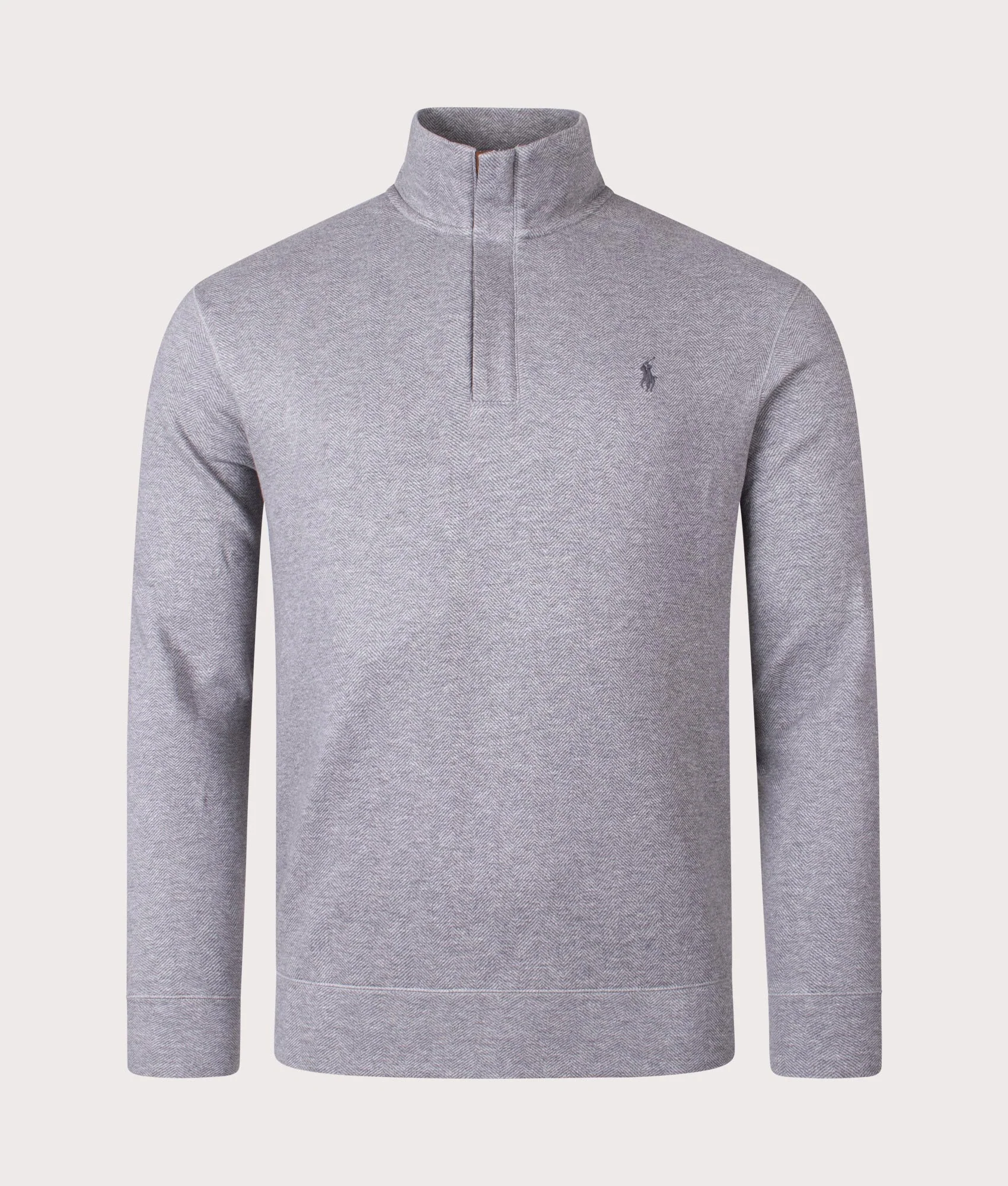 Herringbone Quarter Zip Sweatshirt