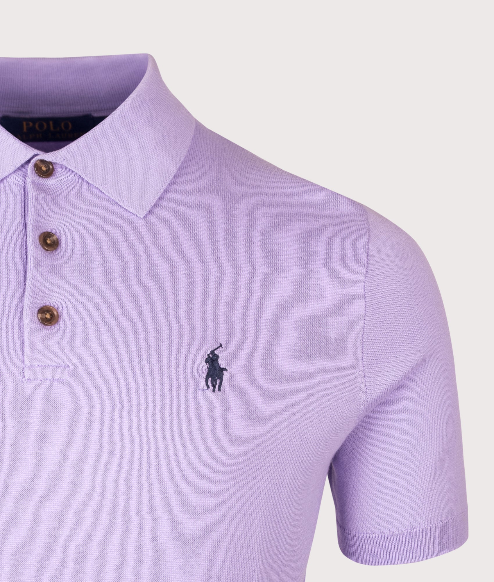 Regular Fit Knitted Cotton Polo Shirt - Image 3