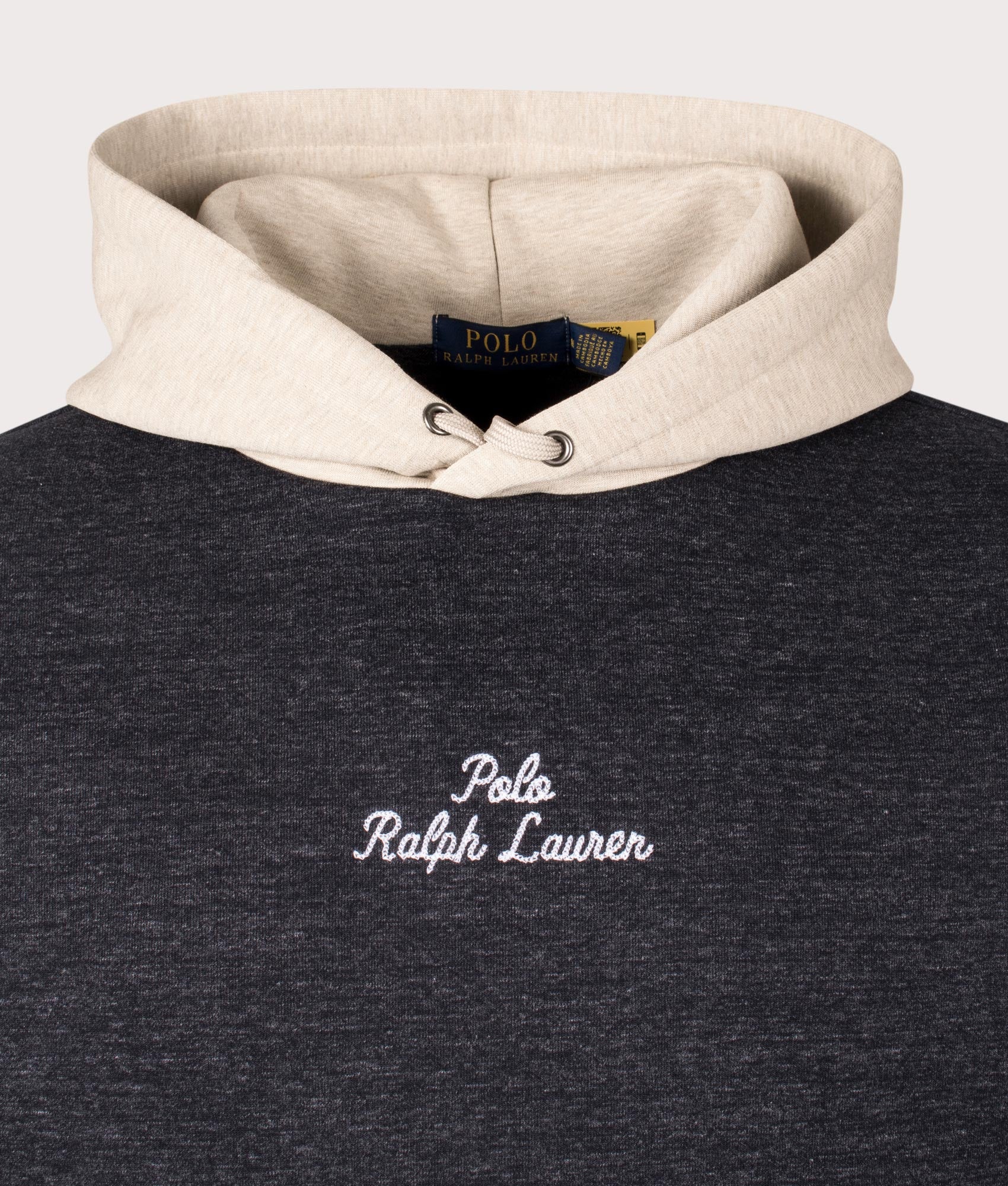 Logo Colour-Blocked Double Knit Hoodie - Image 3