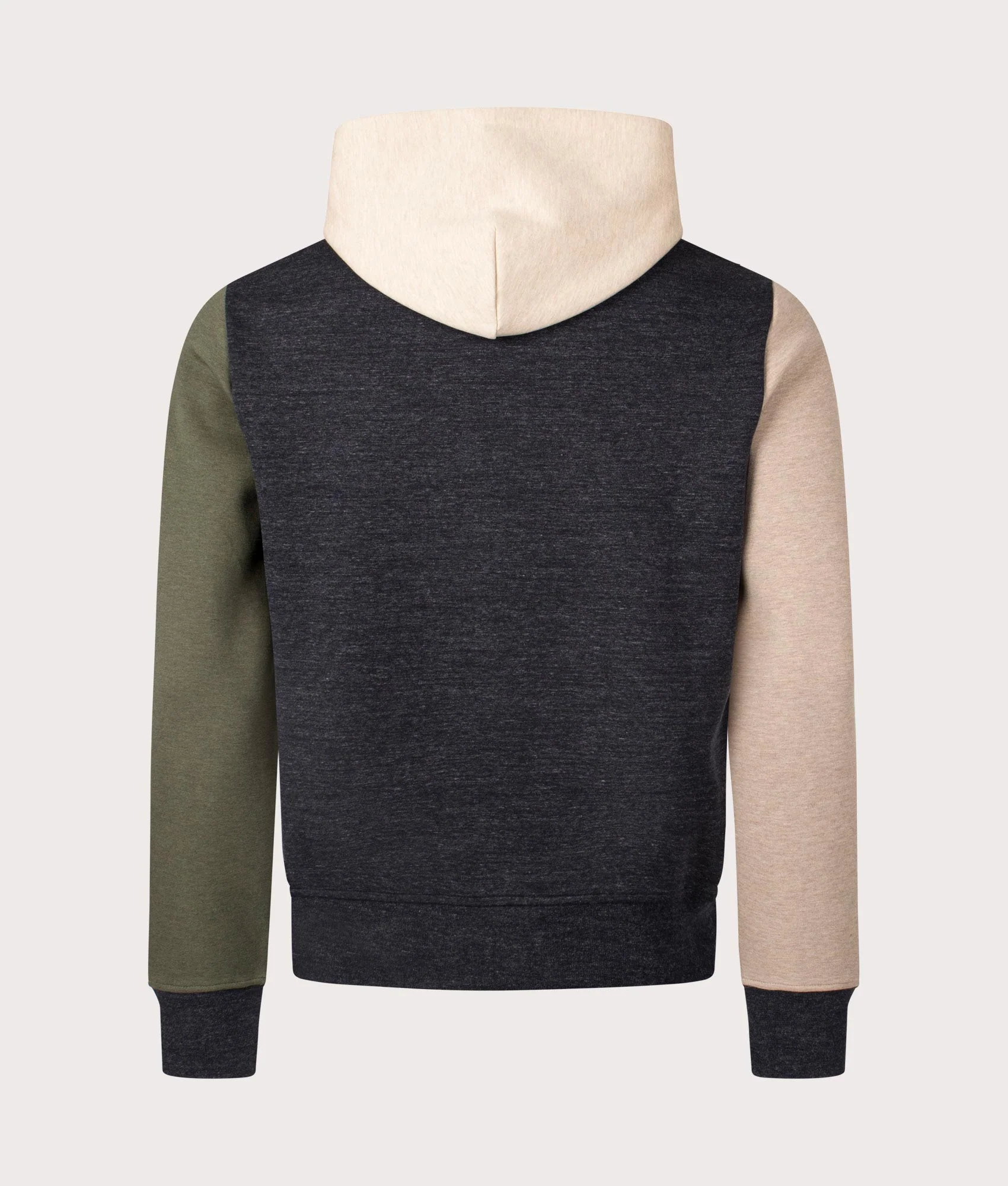 Logo Colour-Blocked Double Knit Hoodie - Image 4