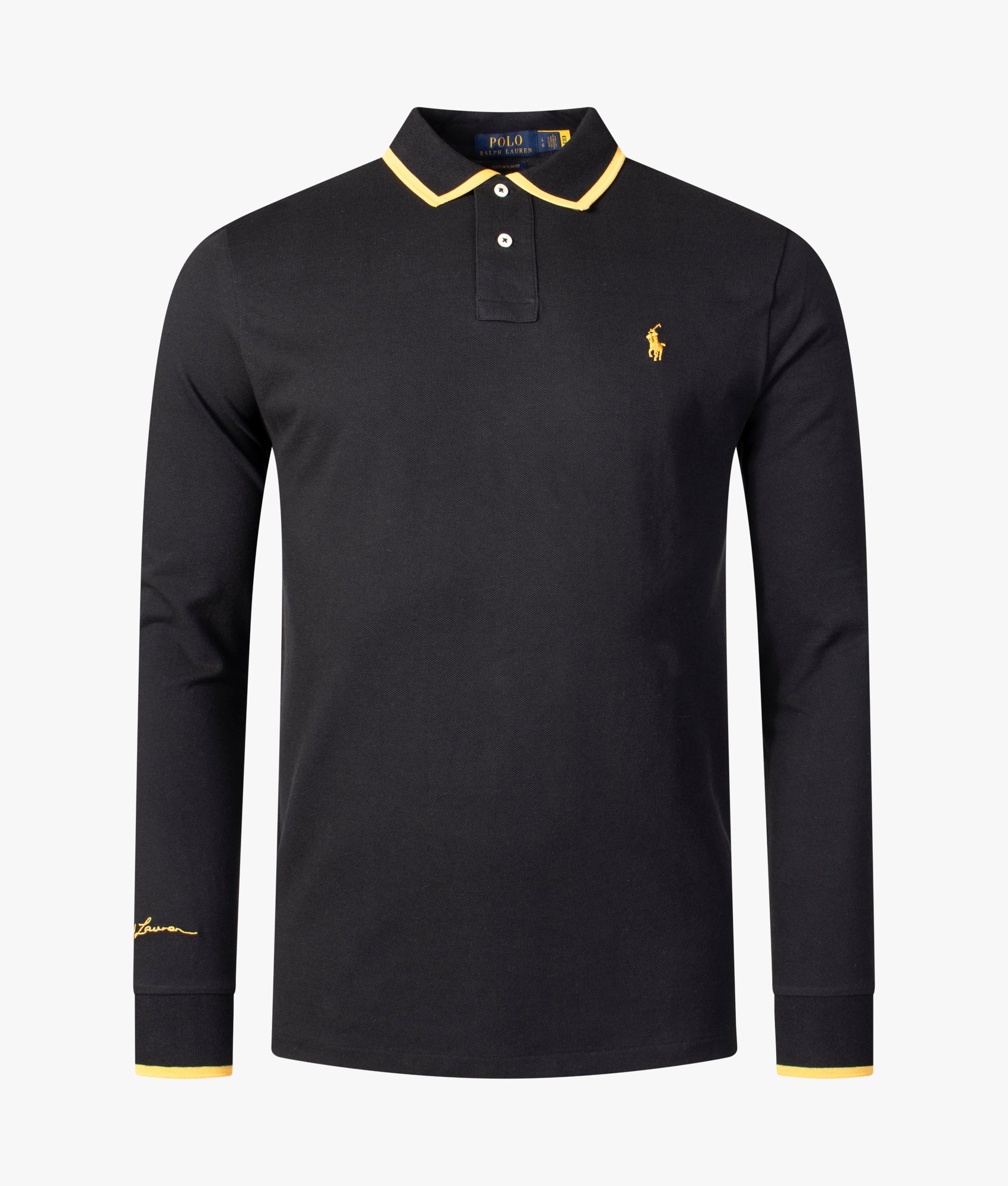 Custom Slim Fit Long Sleeve Polo Shirt - Image 7