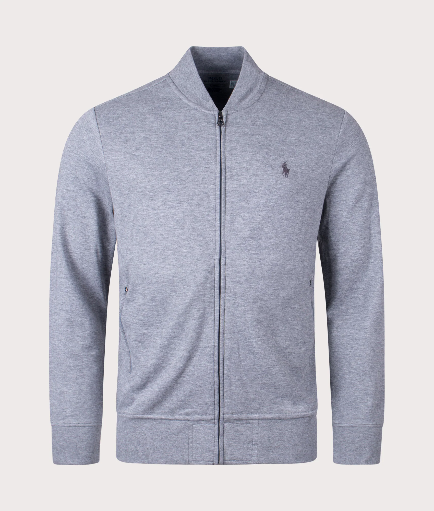 Luxury Jersey Zip Through Baseball Sweatshirt