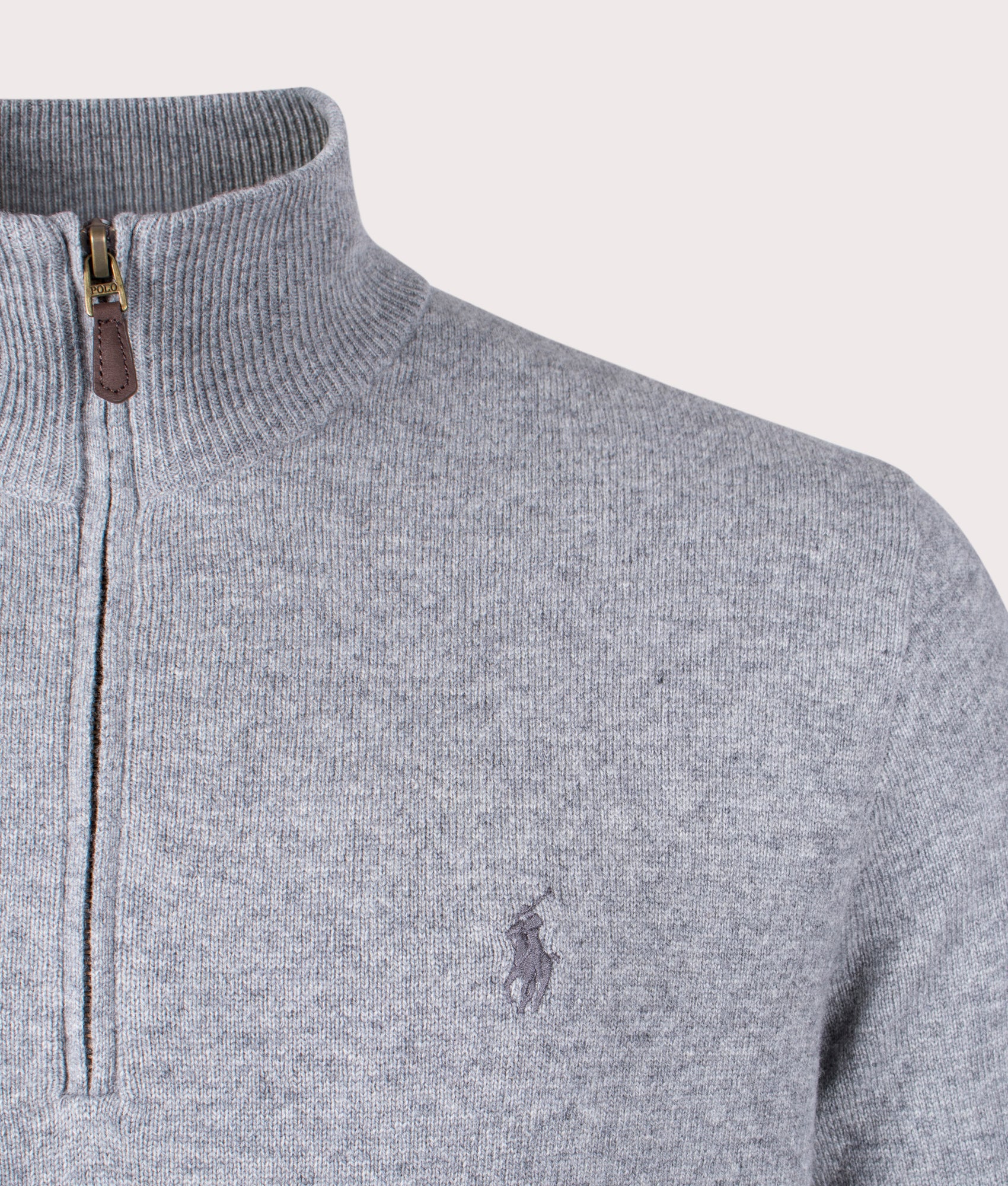 Merino Wool Quarter Zip Jumper - Image 2