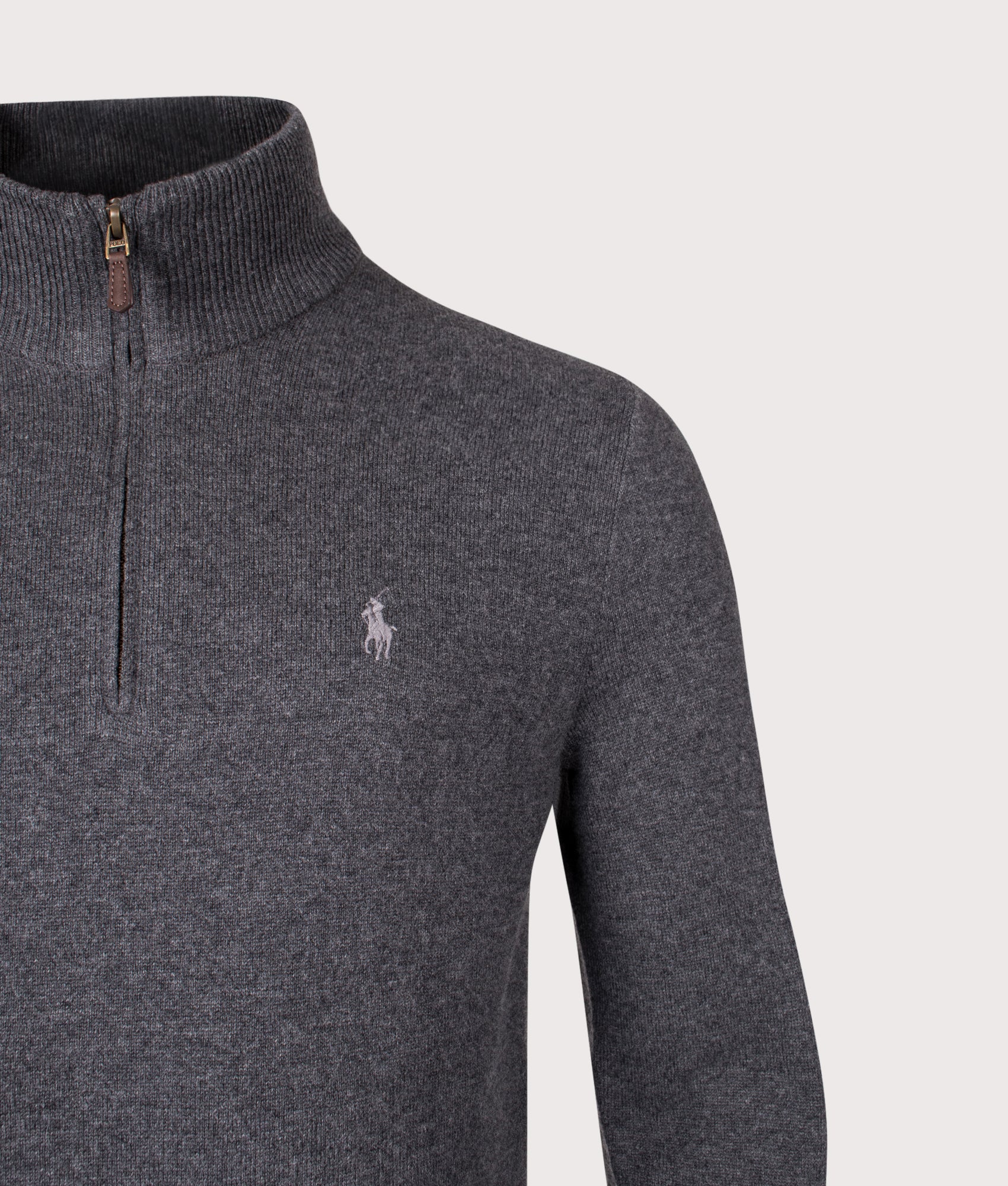 Merino Wool Quarter Zip Jumper - Image 2