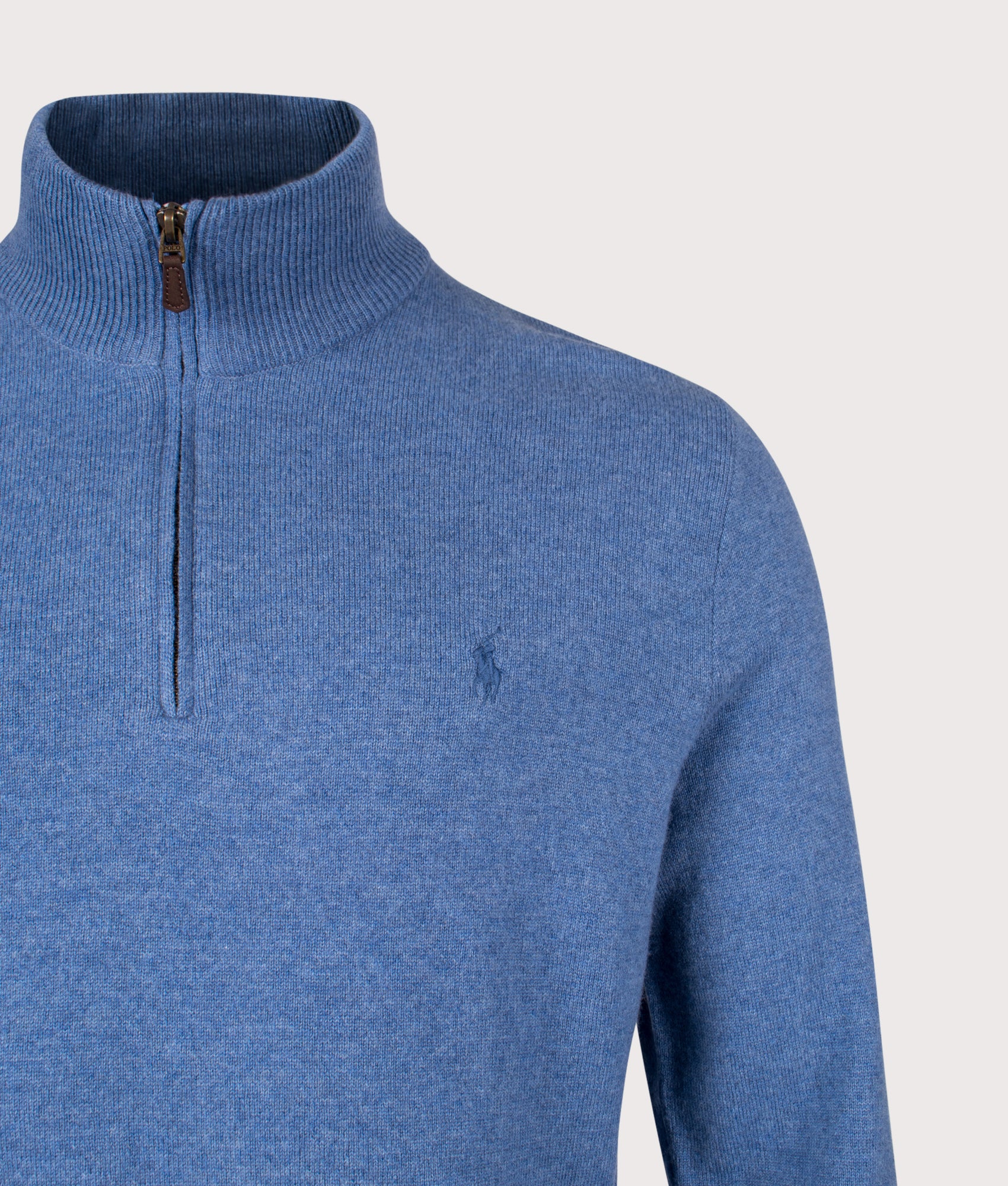 Merino Wool Quarter Zip Jumper - Image 2
