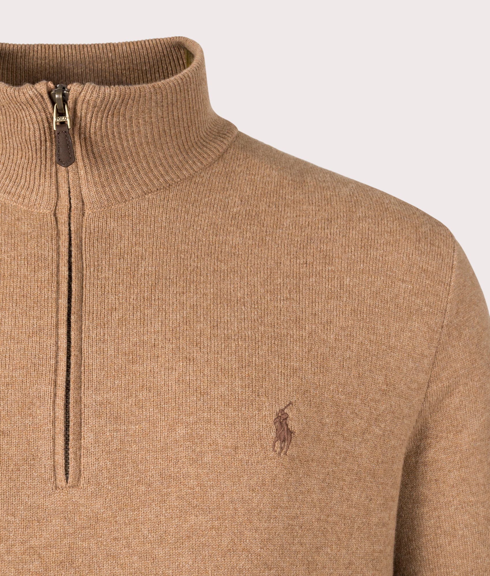Merino Wool Quarter Zip Jumper - Image 2
