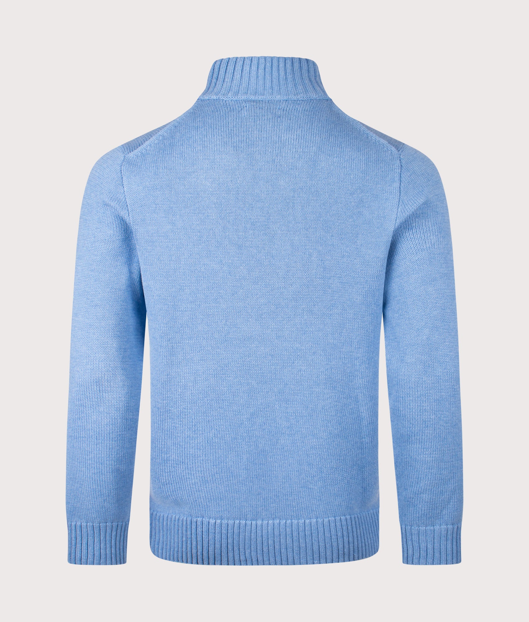 Mesh-Knit Cotton Quarter Zip Jumper - Image 3