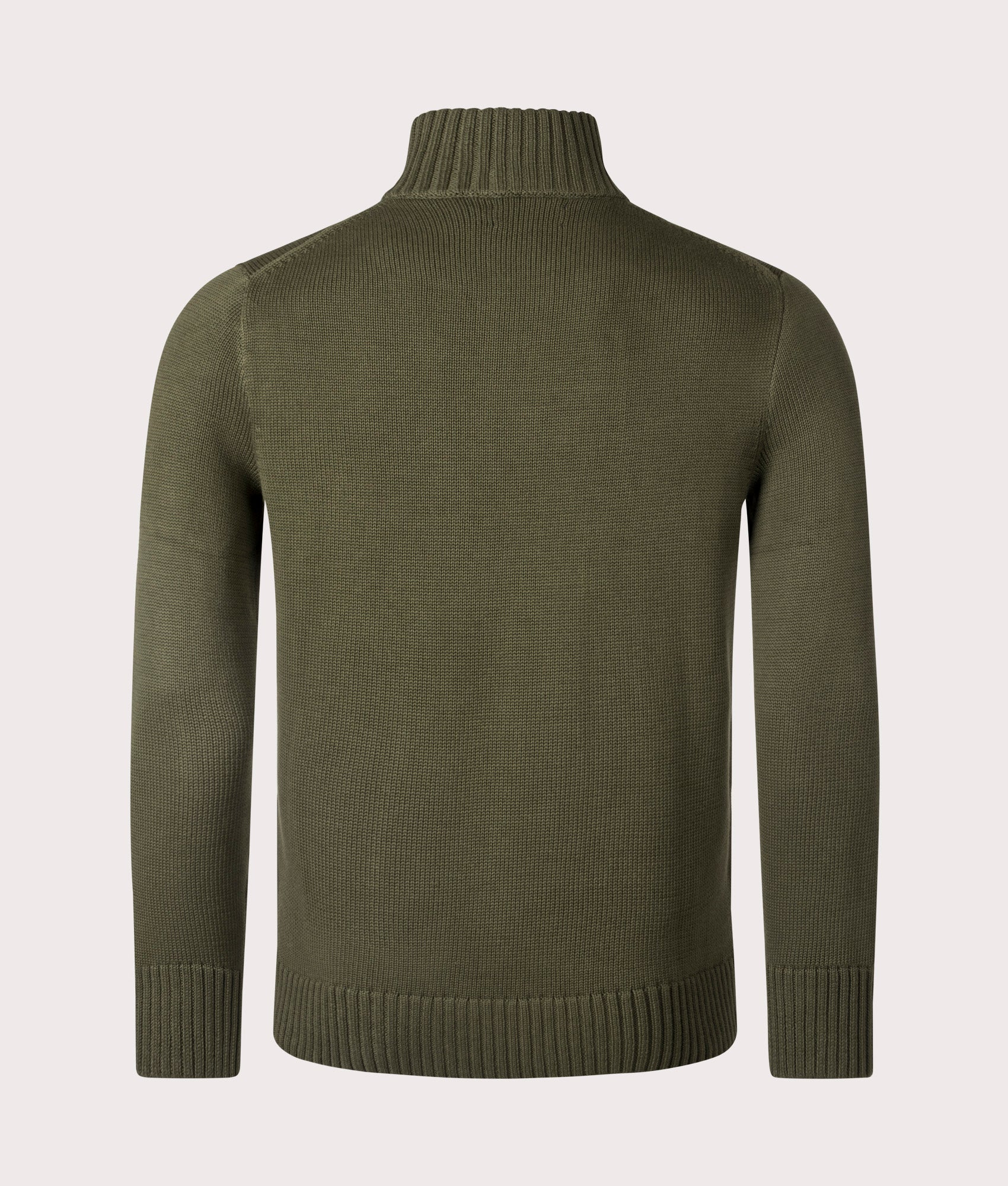 Mesh-Knit Cotton Quarter Zip Jumper - Image 3