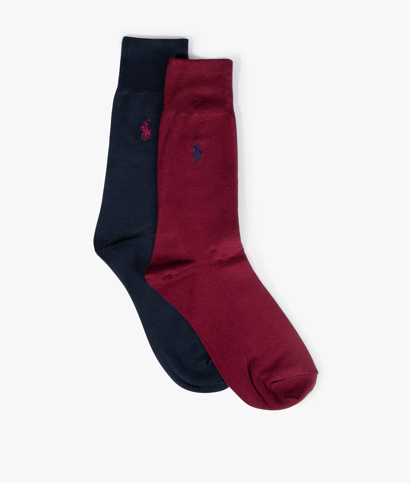 Multi Pack Flat Knit-Crew Socks