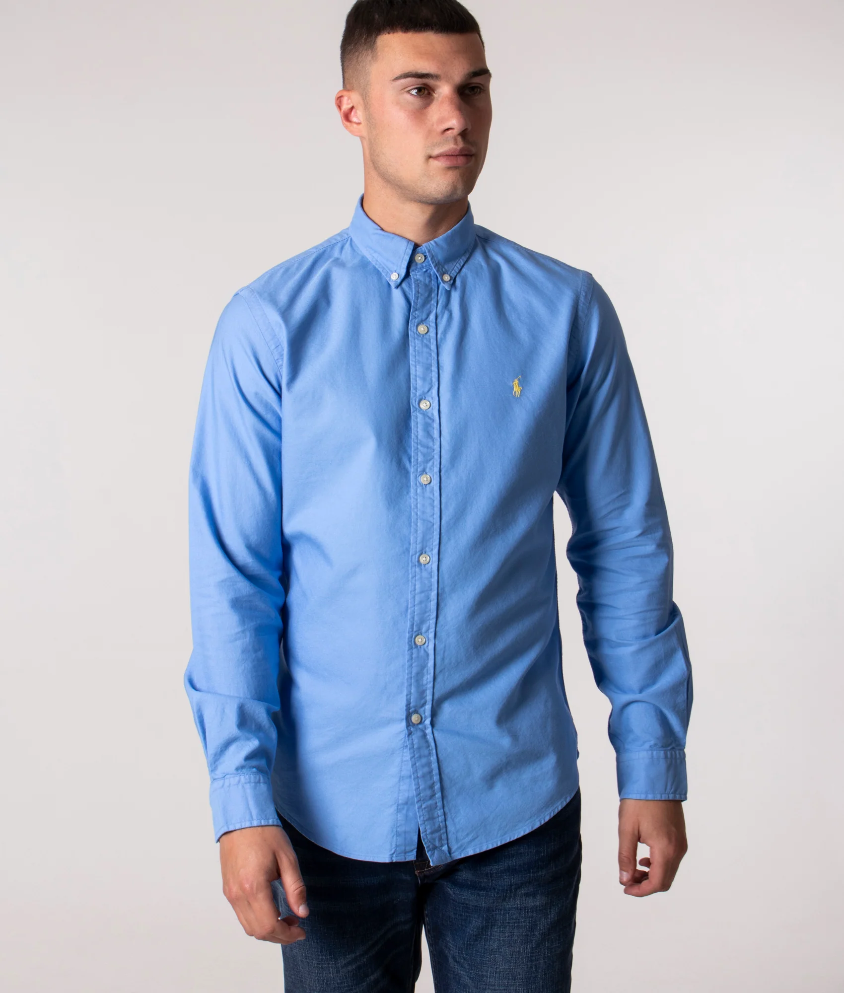 Slim Fit Garment-Dyed Oxford Shirt - Image 2