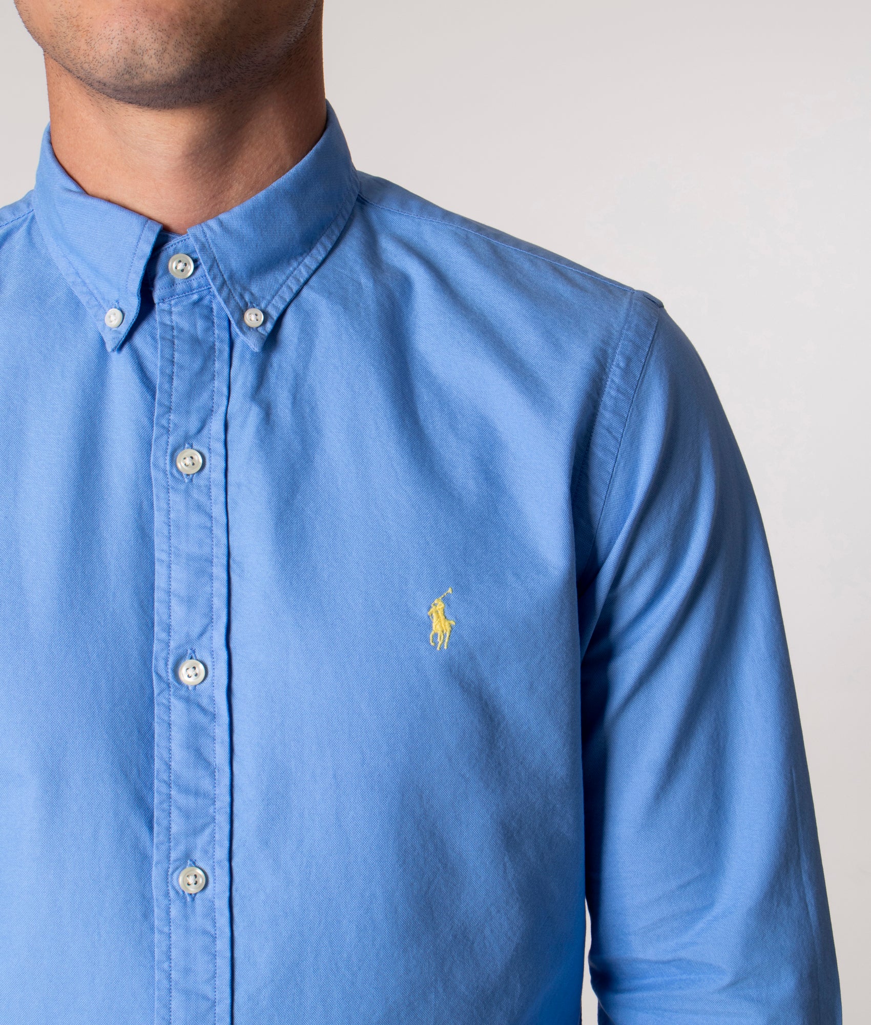 Slim Fit Garment-Dyed Oxford Shirt - Image 3
