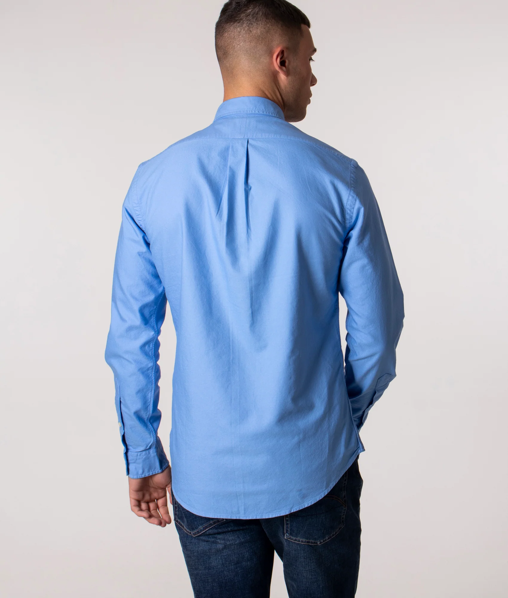 Slim Fit Garment-Dyed Oxford Shirt - Image 4