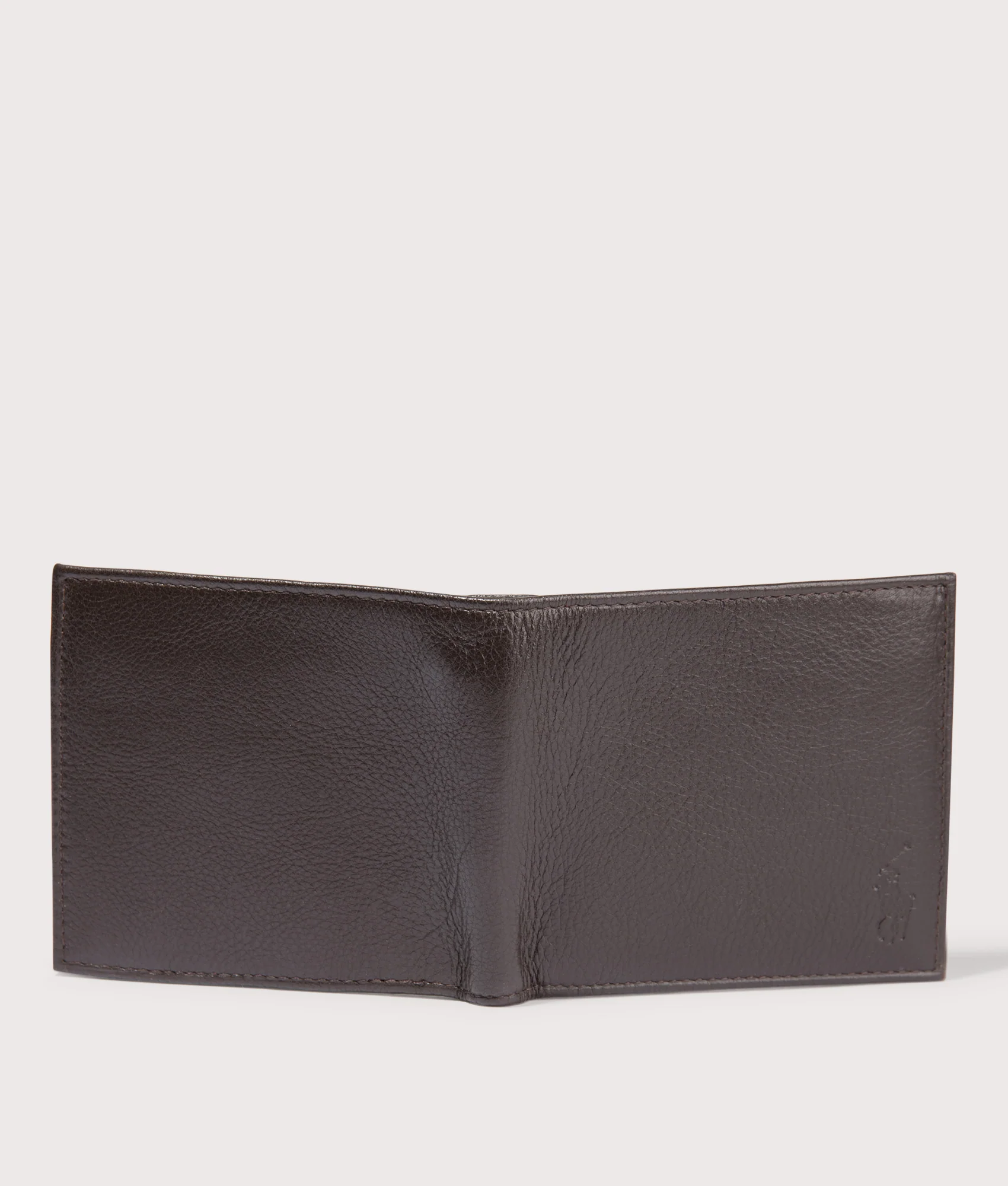 Pebbled Leather Billfold Coin Wallet - Image 3