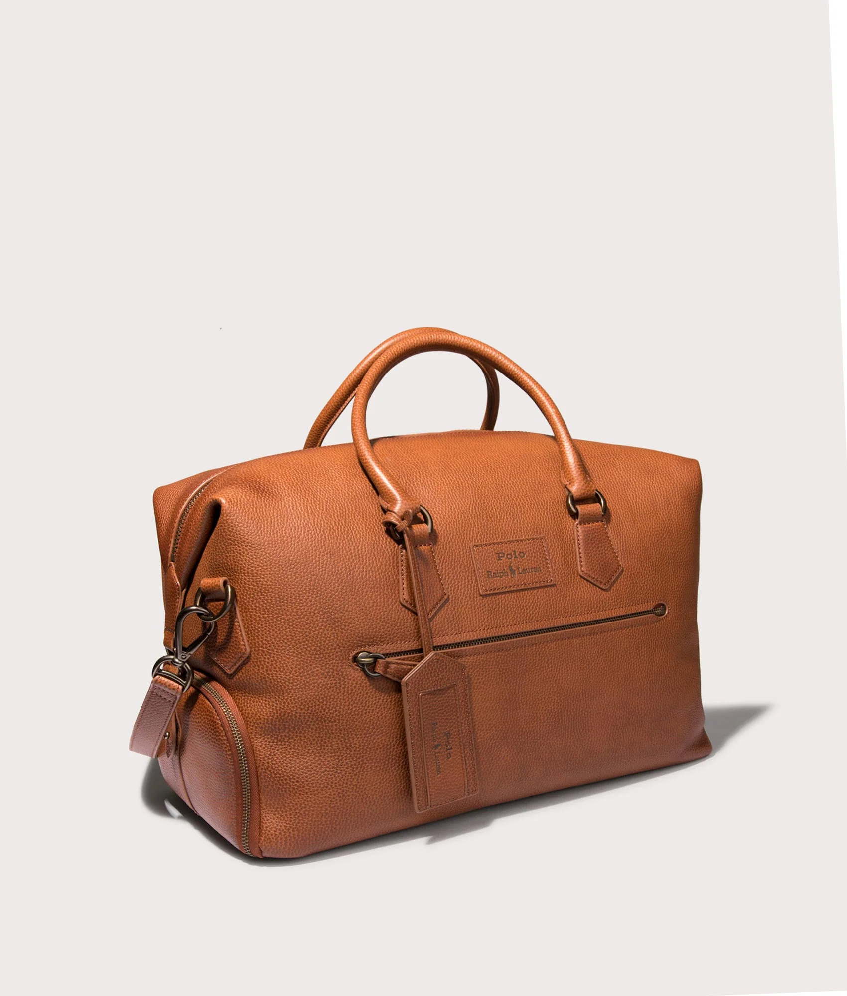 Pebbled Leather Duffel Bag - Image 2