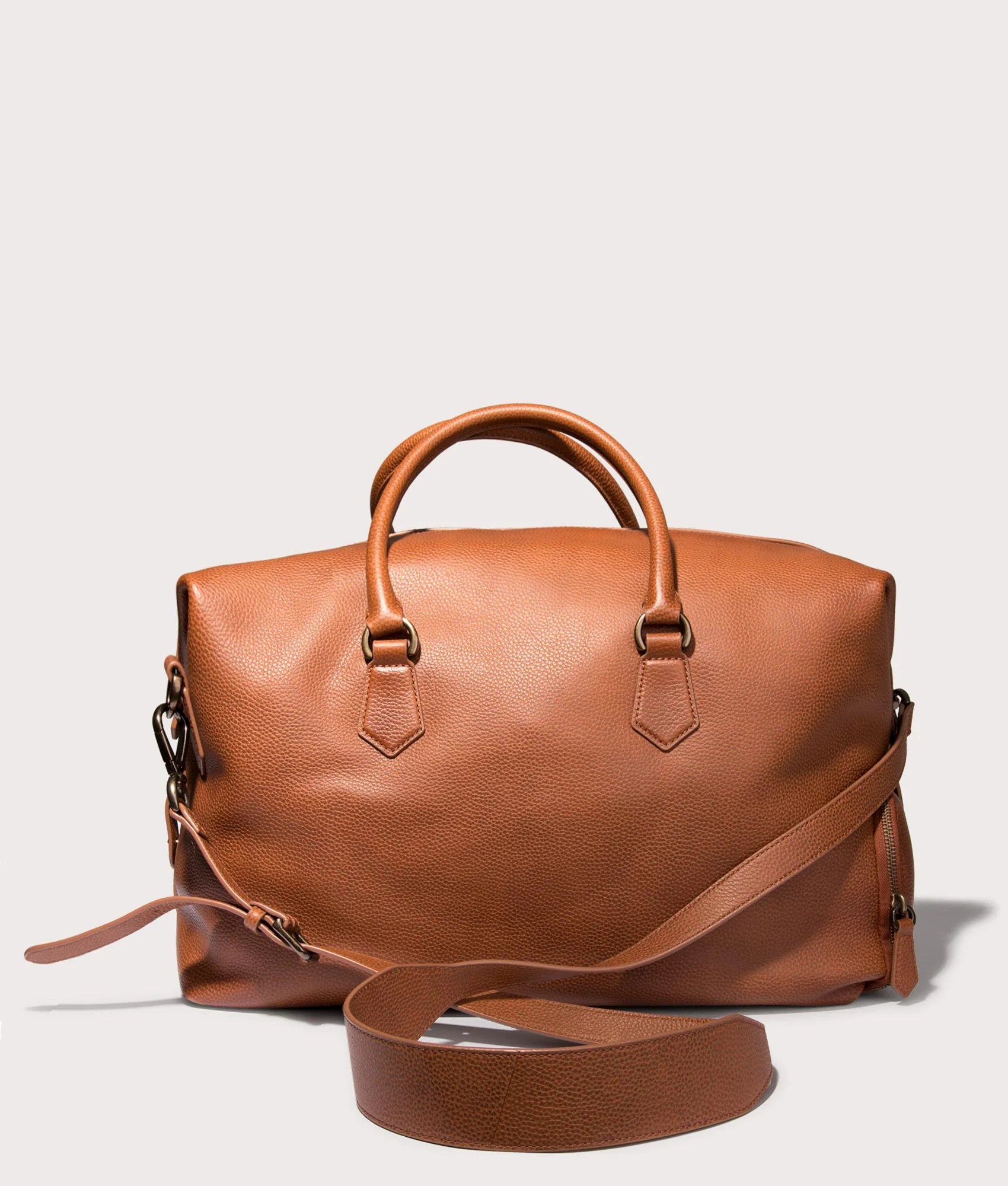 Pebbled Leather Duffel Bag - Image 3