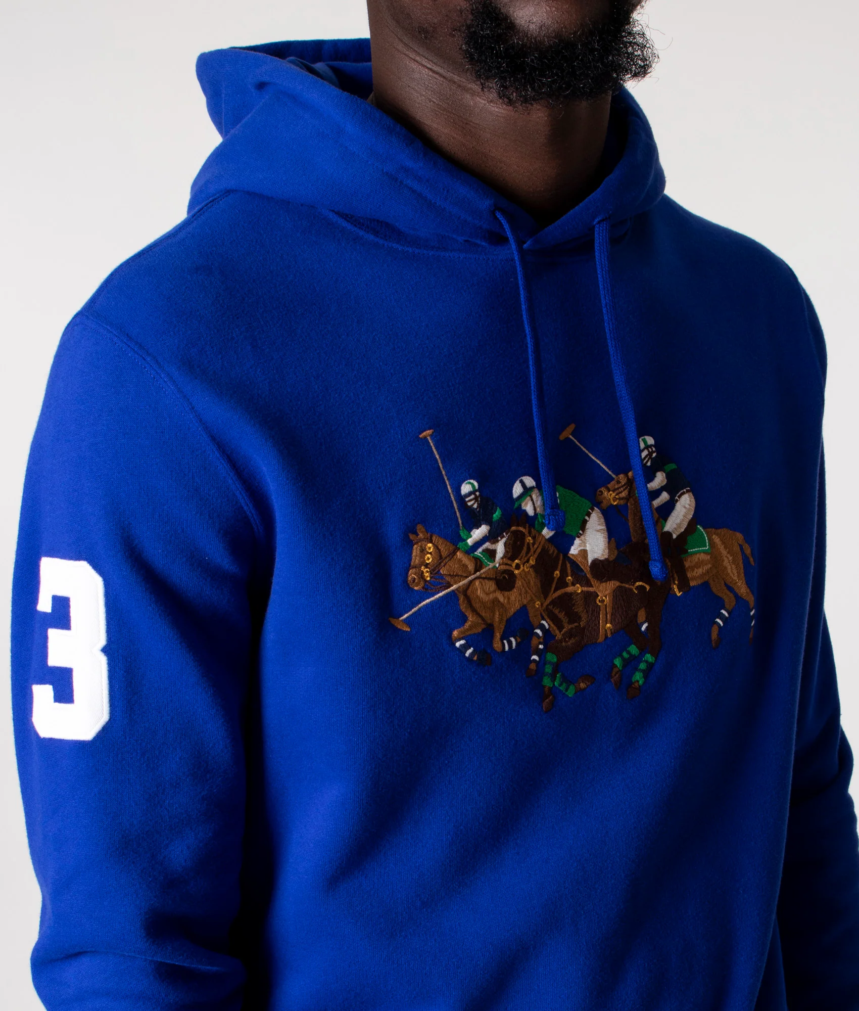 Relaxed Fit Triple Pony Fleece Hoodie - Image 4