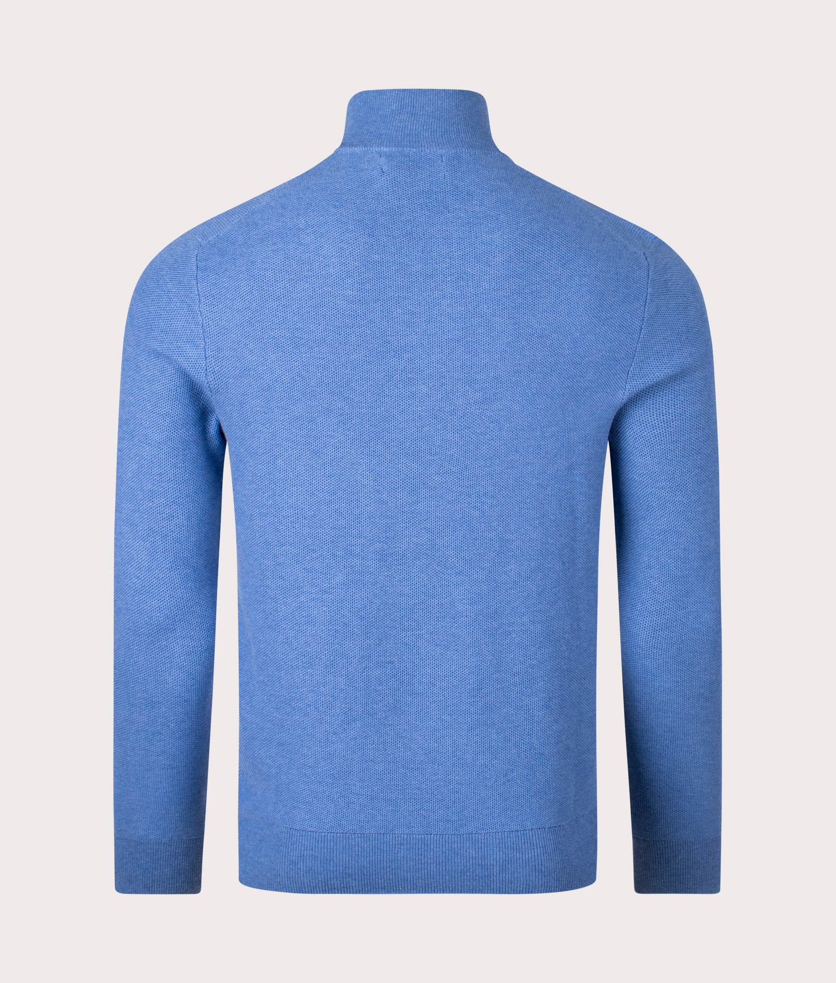 Contrast Logo Quarter Zip Knit Jumper - Image 3
