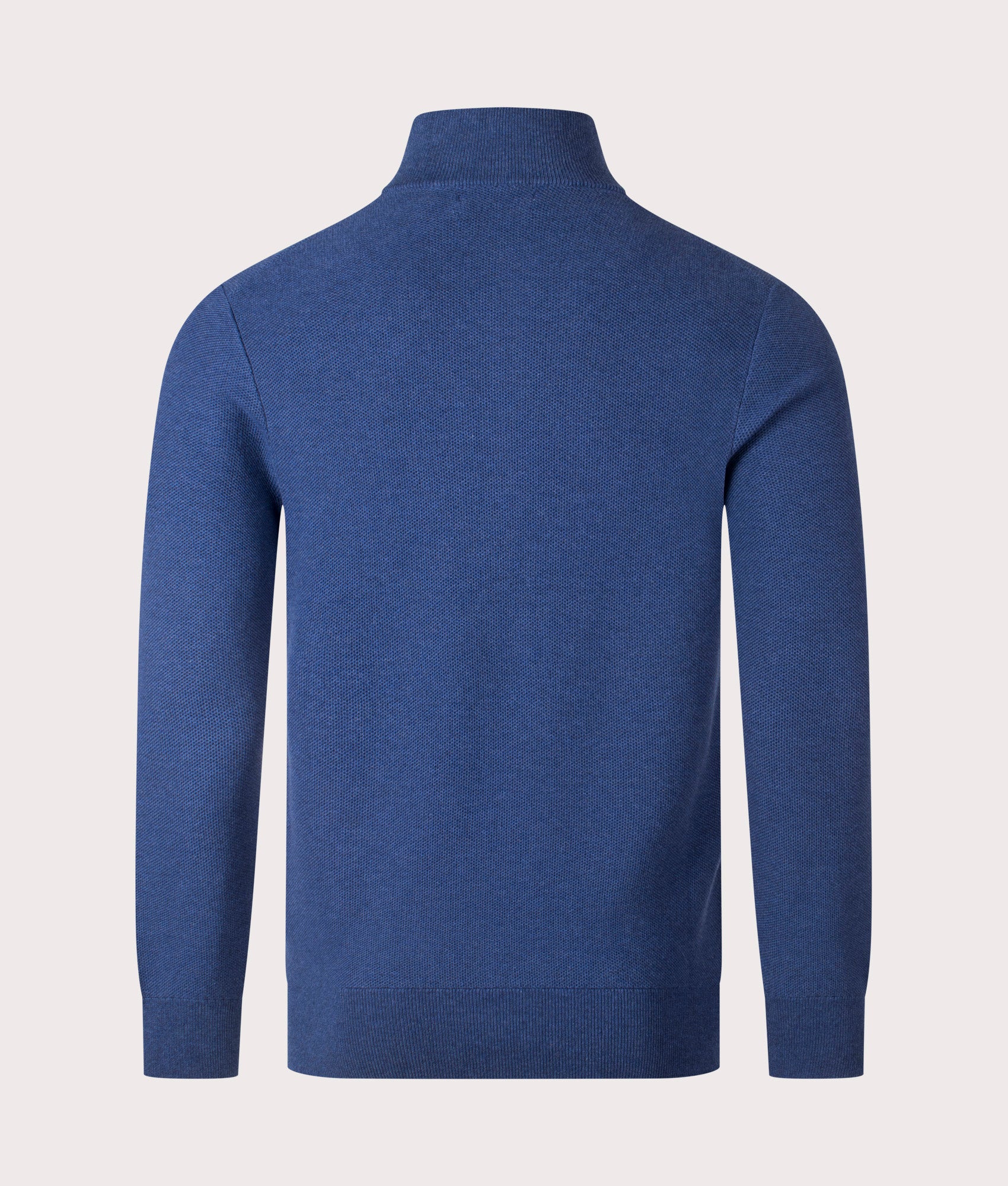 Contrast Logo Quarter Zip Knit Jumper - Image 3