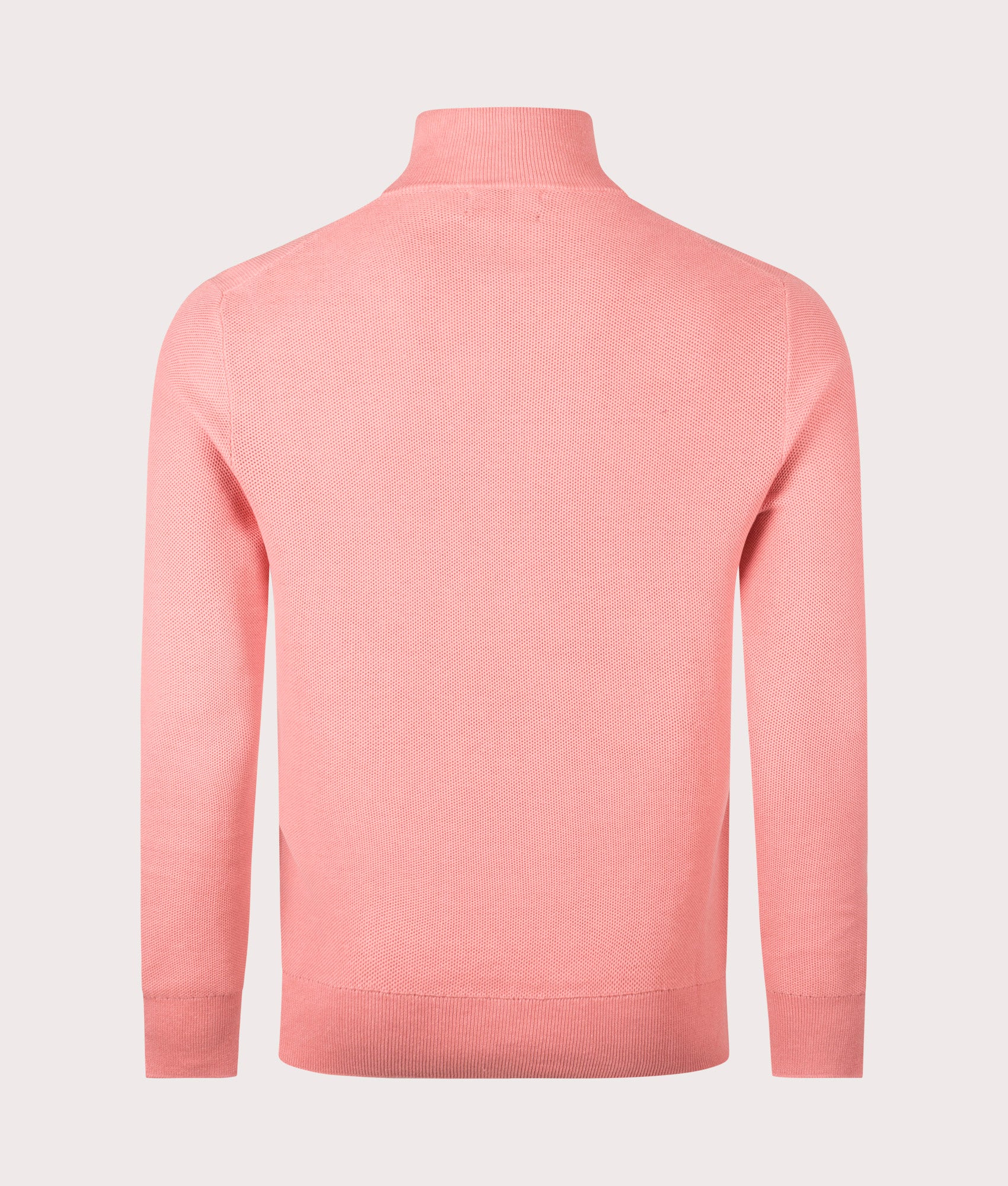 Contrast Logo Quarter Zip Knit Jumper - Image 3