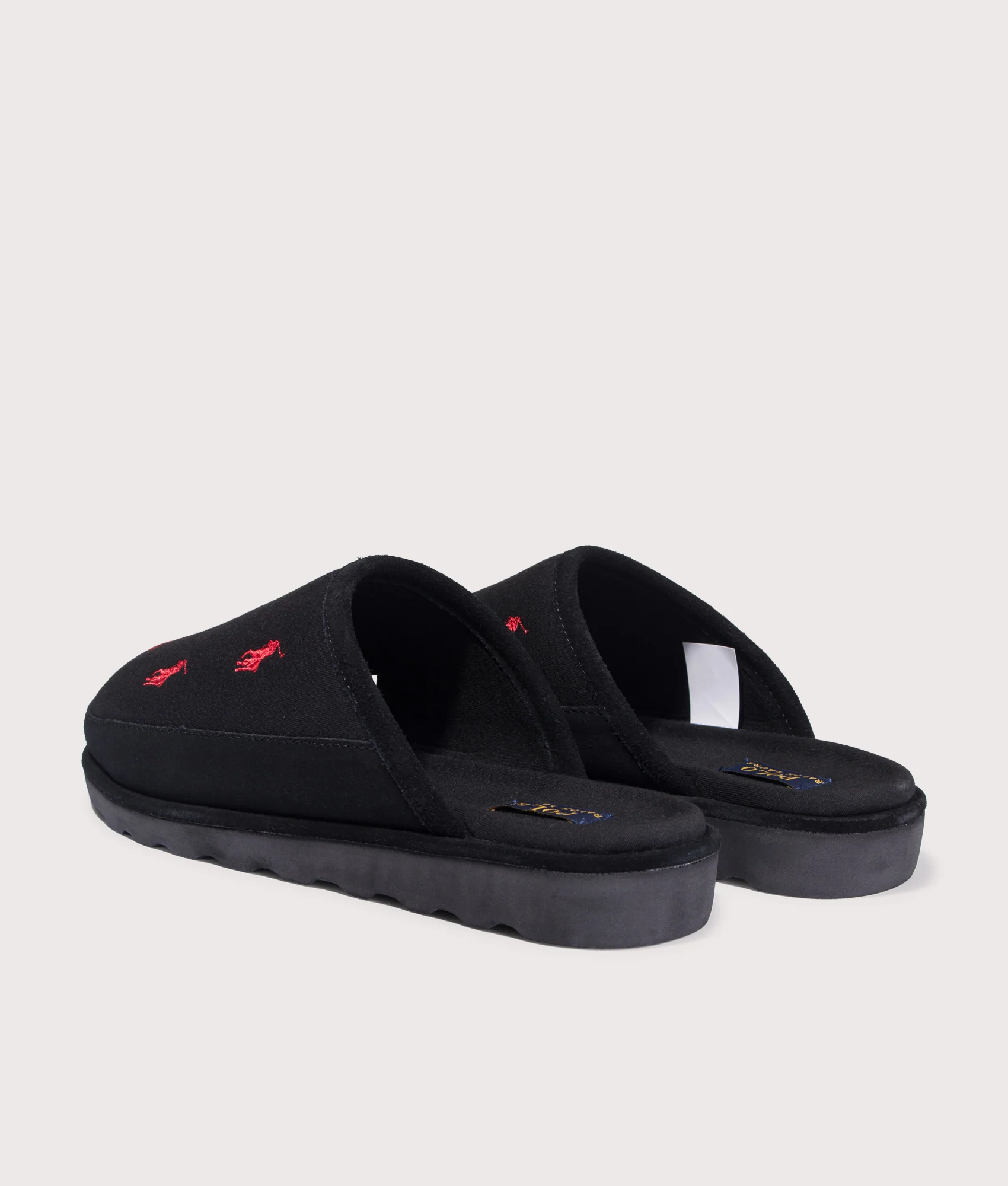 Reade Suede-Trim Polo Pony Scuff Slippers - Image 4