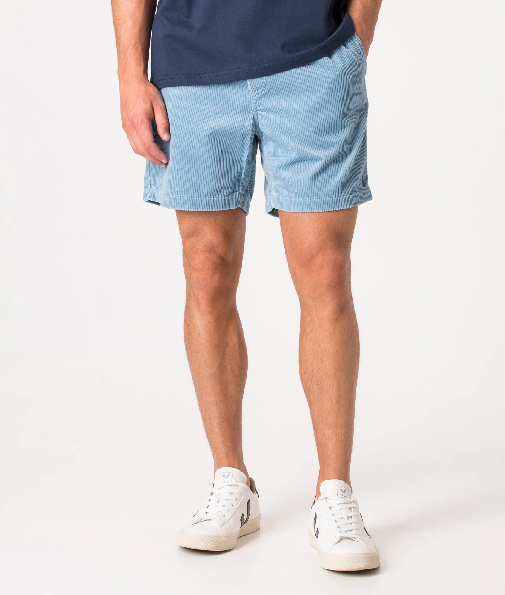 Regular Fit Corduroy Prepster Shorts - Image 3