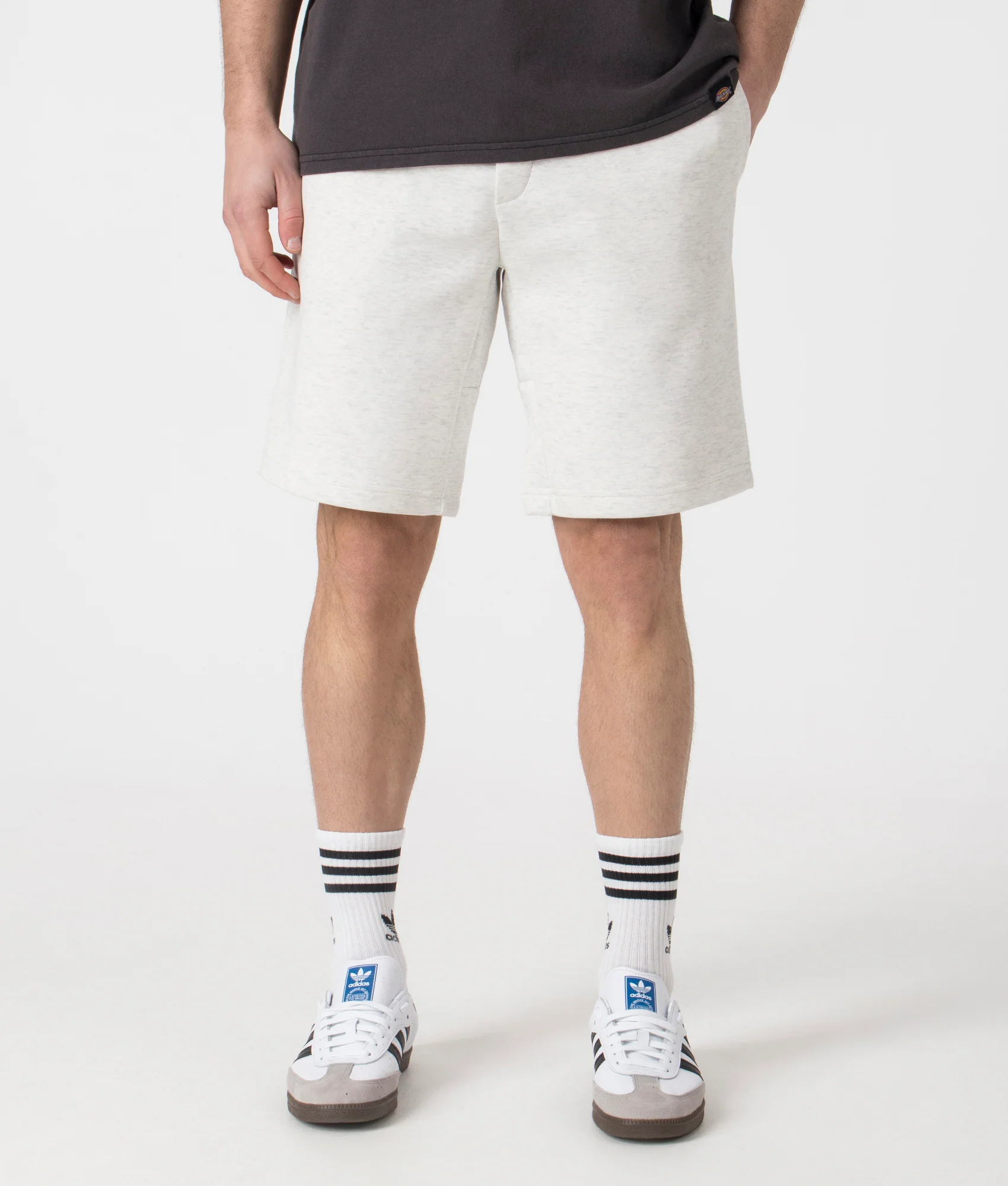 Regular Fit Double Knit Athletic Sweat Shorts - Image 3