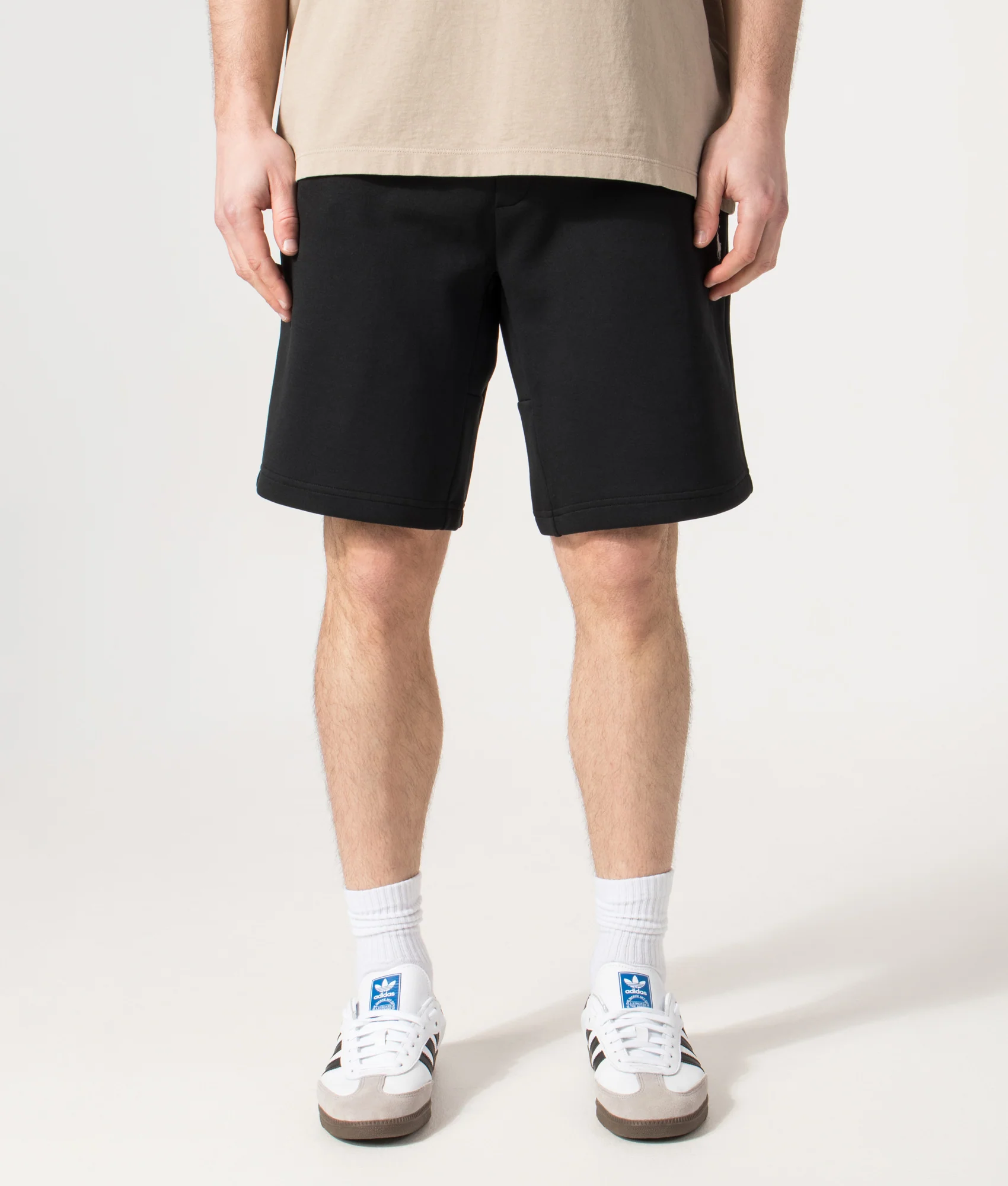 Regular Fit Double Knit Athletic Sweat Shorts - Image 3