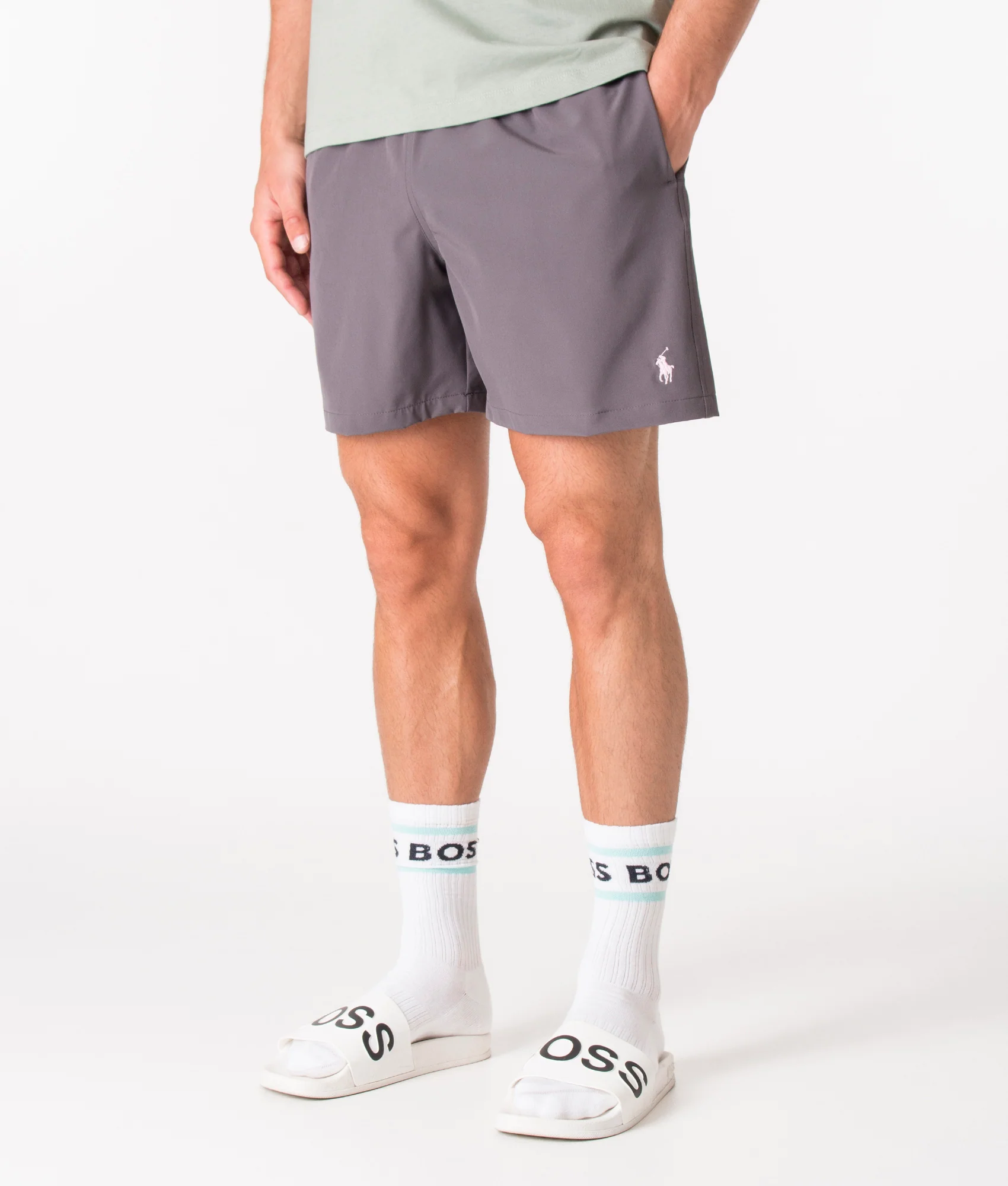 Regular Fit Traveler Mid Swim Shorts