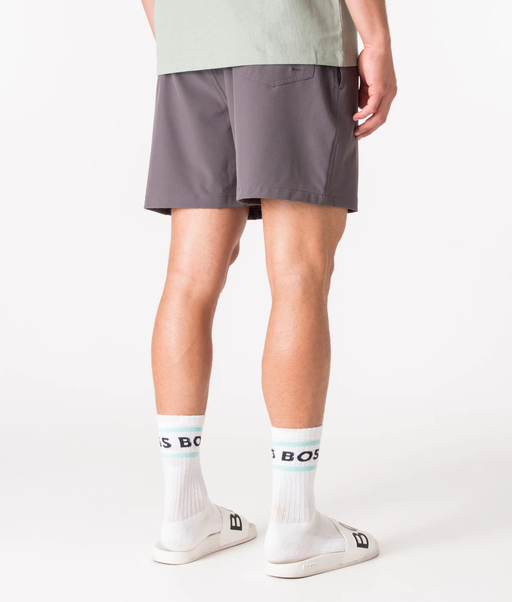 Regular Fit Traveler Mid Swim Shorts - Image 4