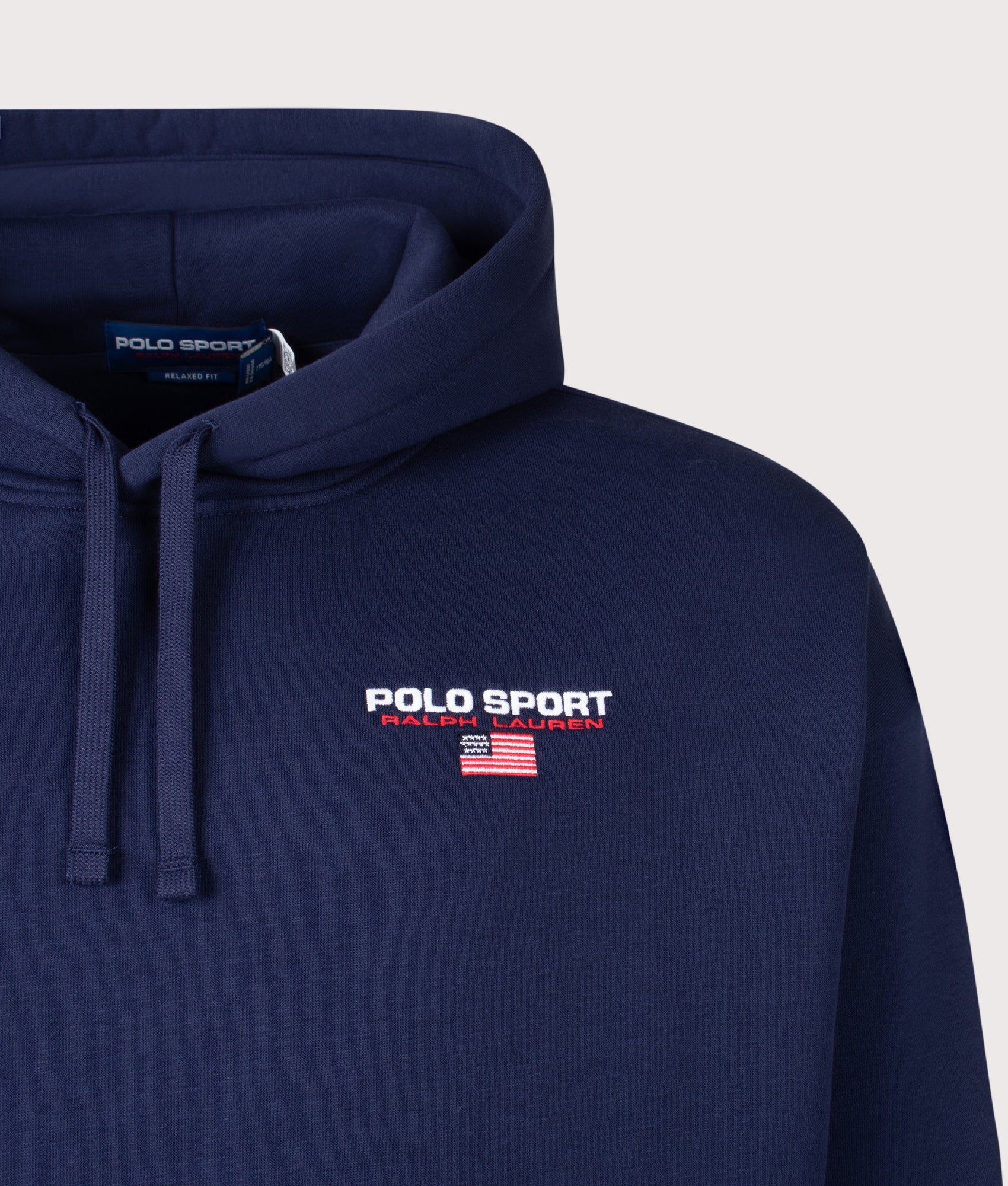 Relaxed Fit Polo Sport Flag Logo Hoodie - Image 2