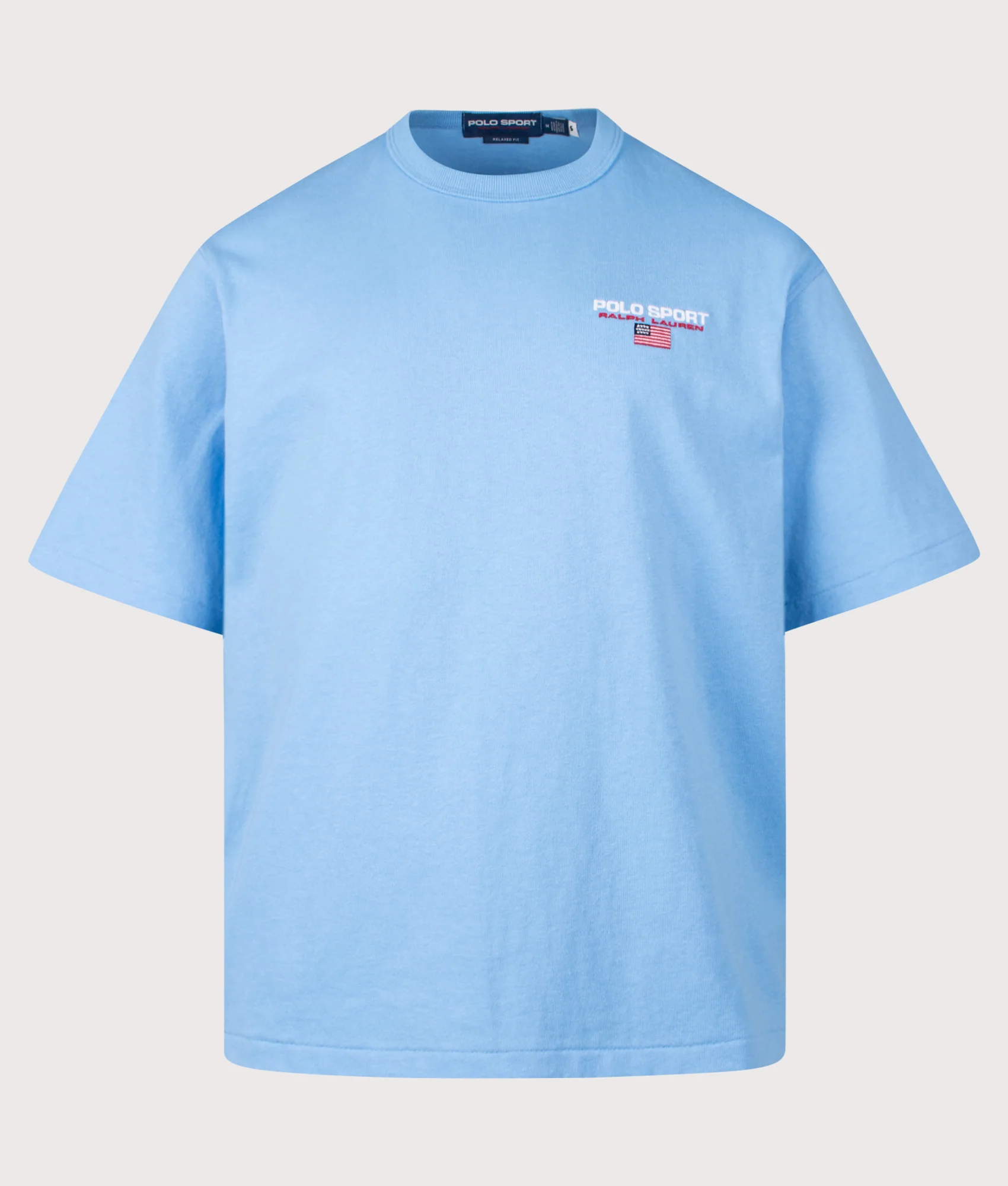 Relaxed Fit Polo Sport Flag Logo T-Shirt