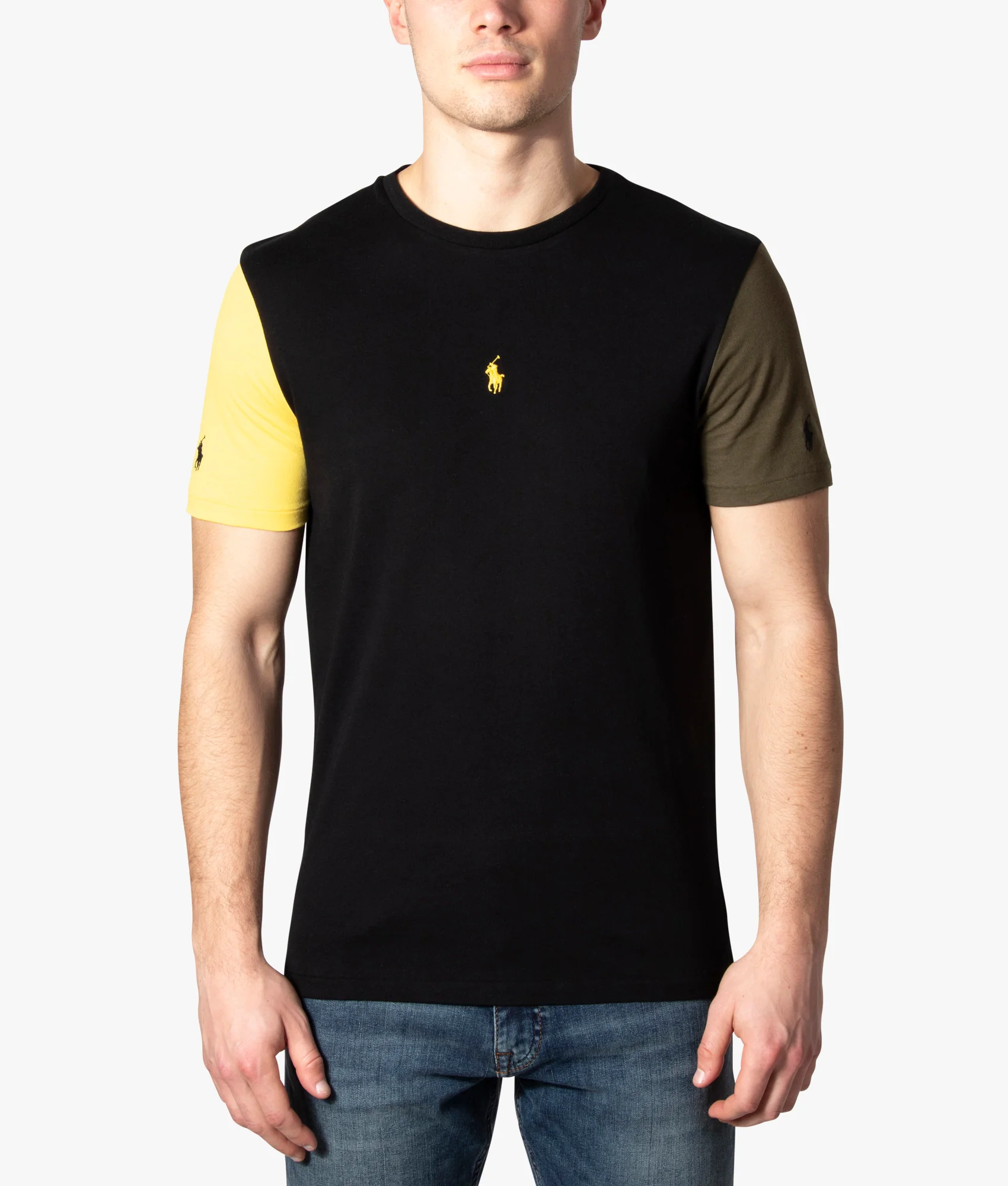Custom Slim Fit Sleeve Colour Block T-Shirt - Image 3