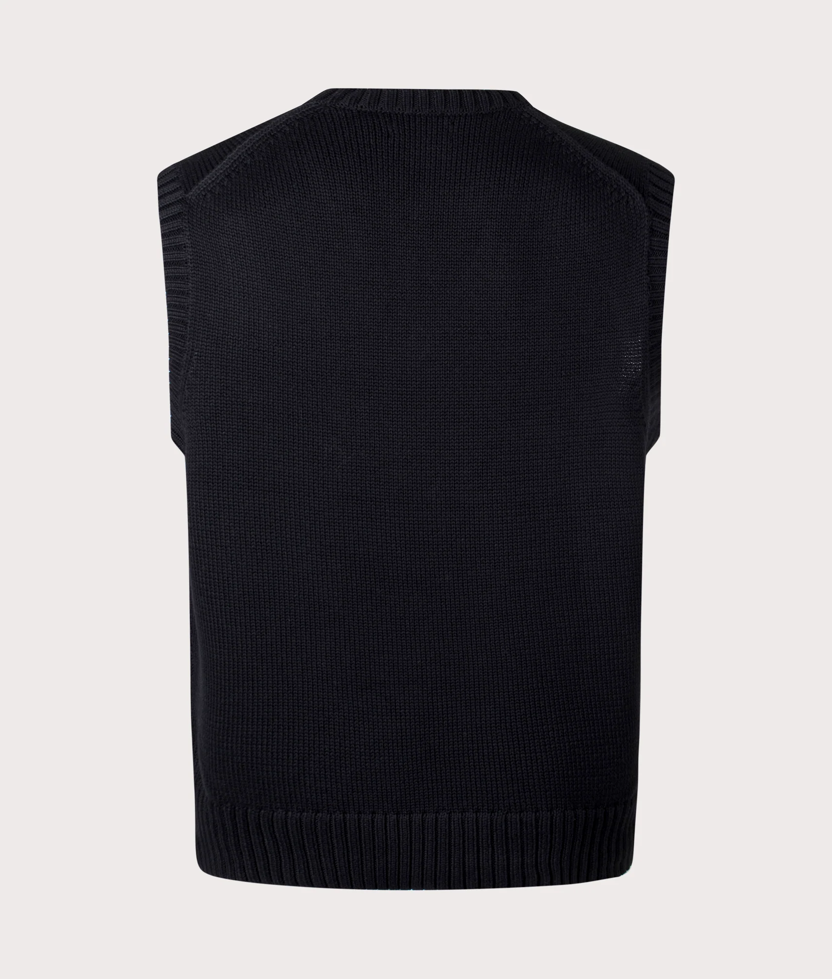 Sleeveless V-Neck Knitted Vest - Image 3
