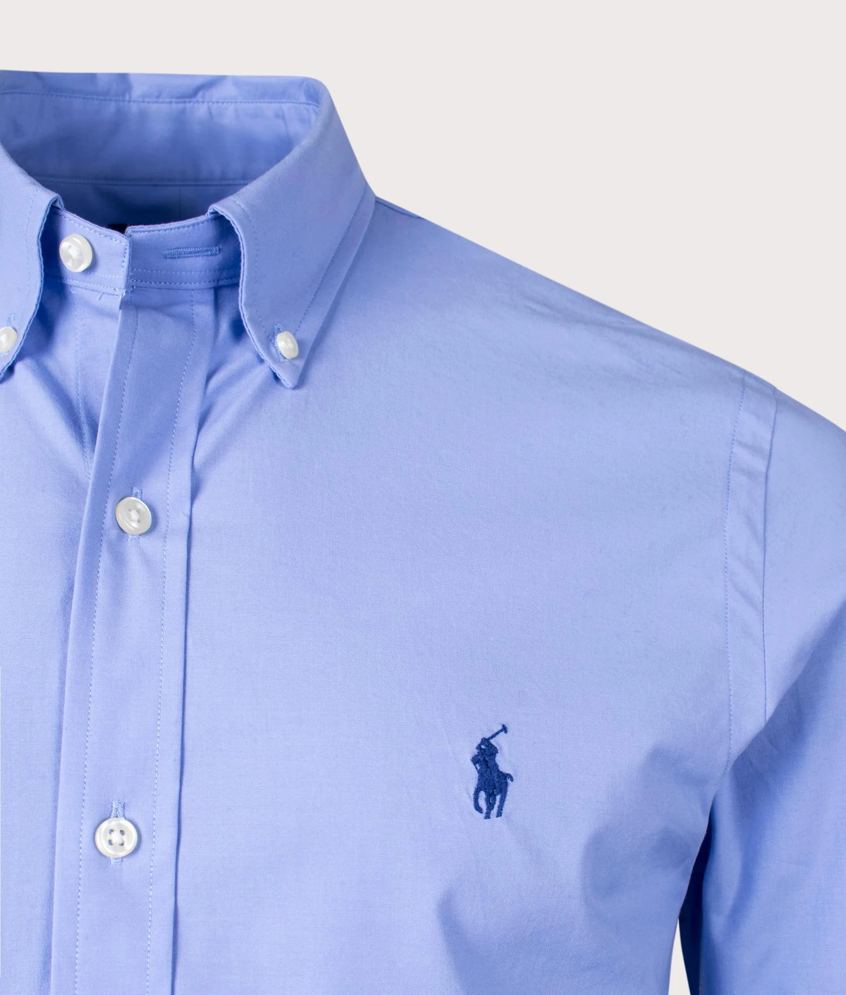 Slim Fit Stretch Poplin Shirt - Image 2