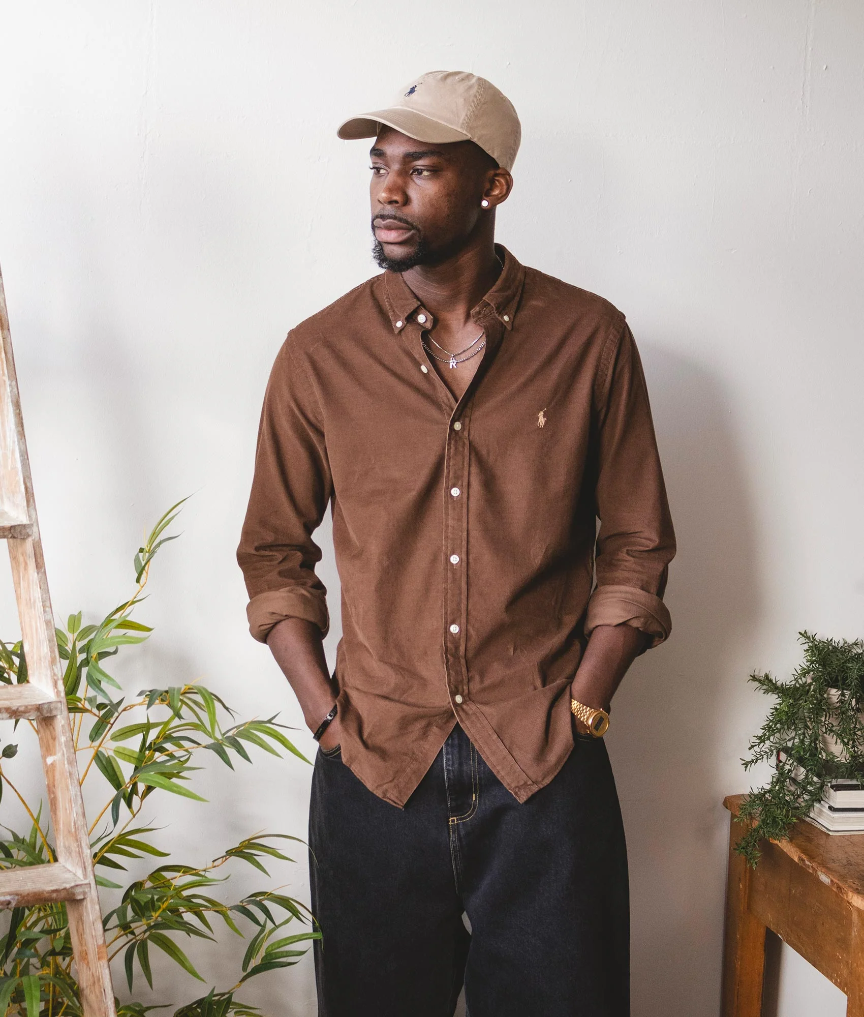 Slim Fit Corduroy Shirt - Image 2