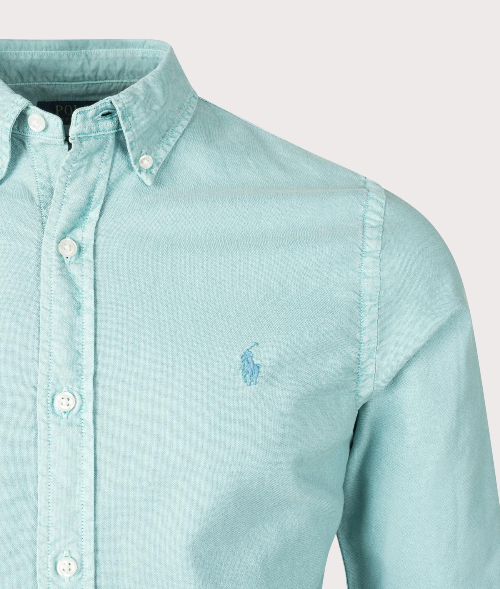 Slim Fit Garment-Dyed Oxford Shirt - Image 2