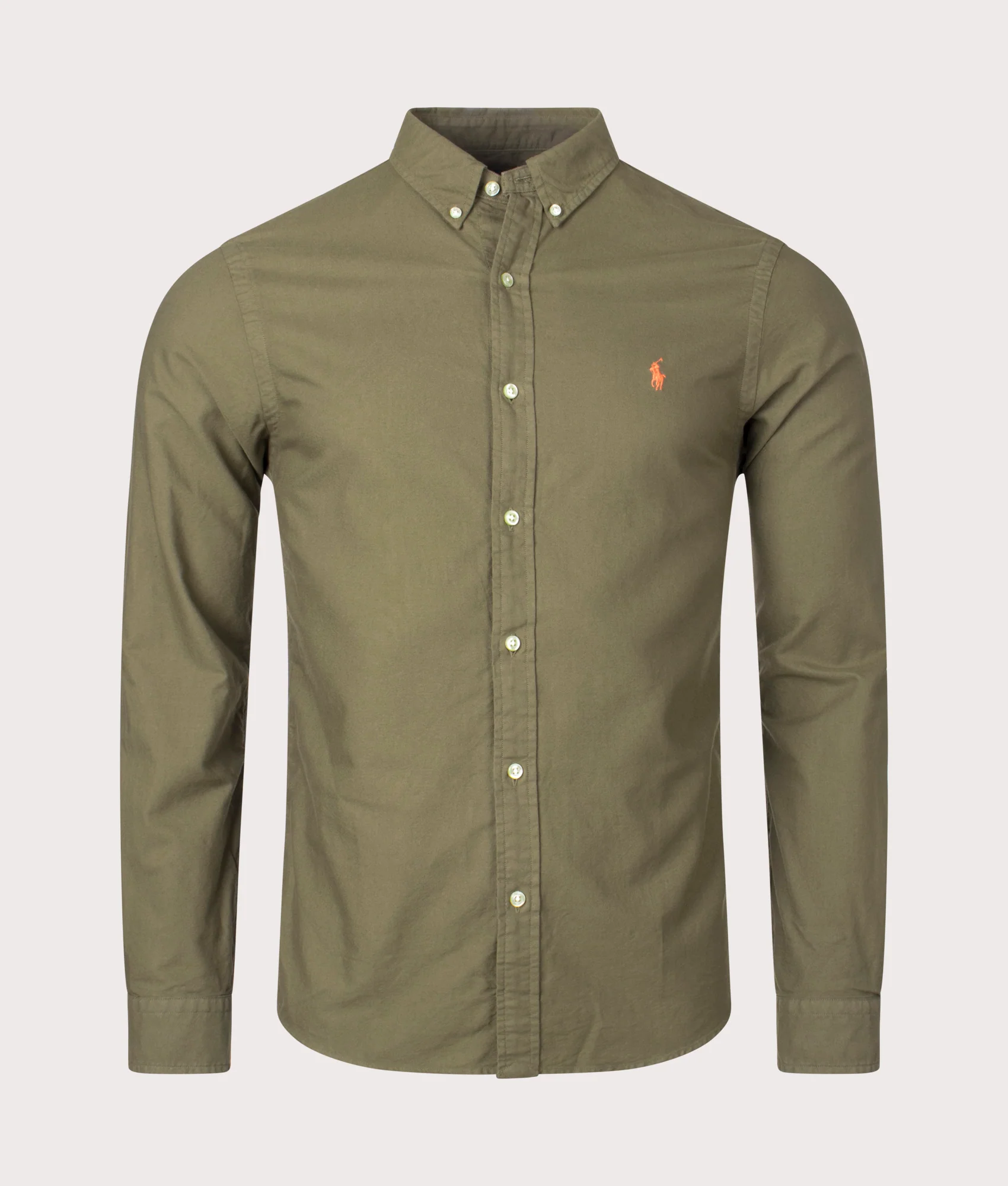 Slim Fit Garment-Dyed Oxford Shirt