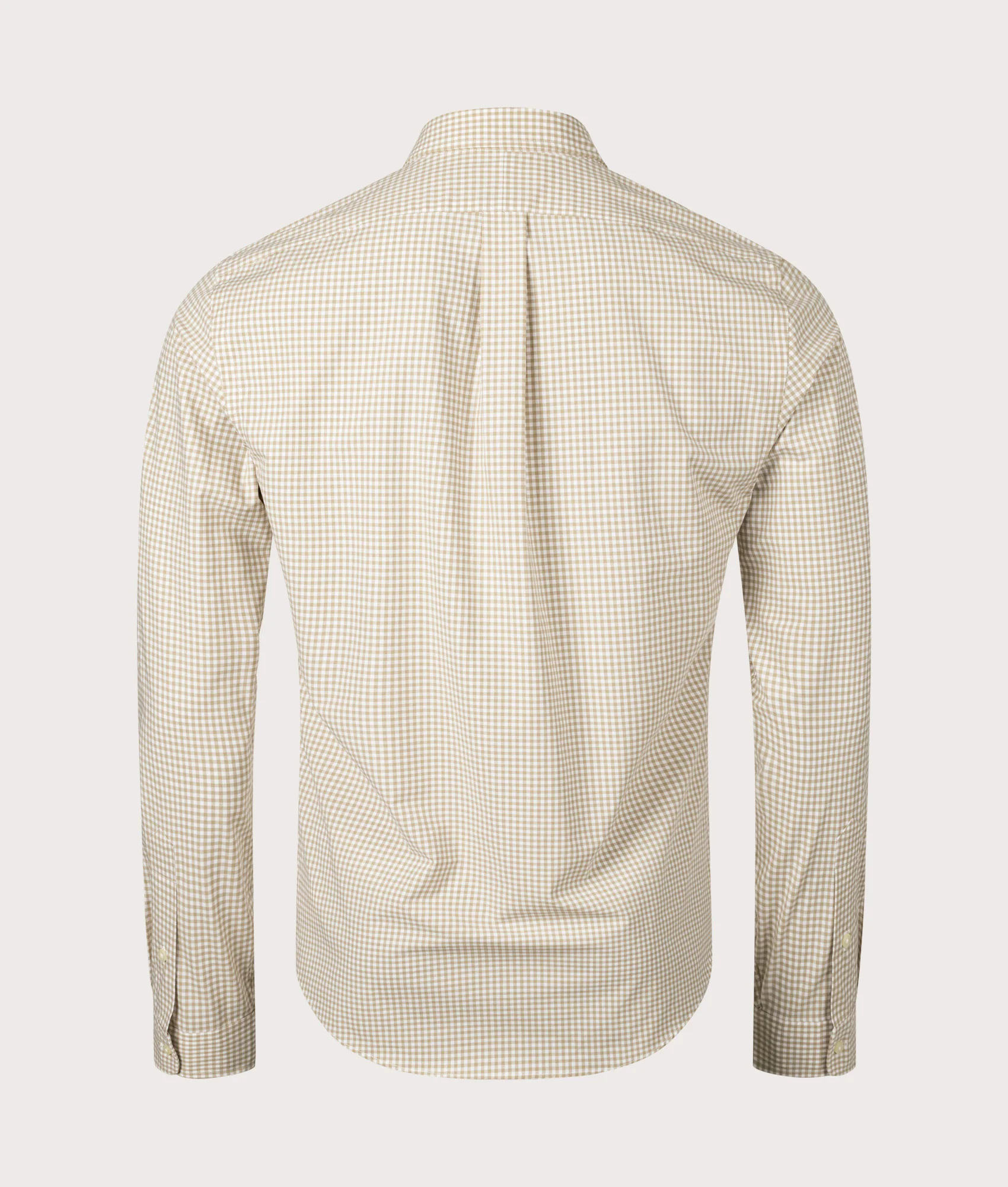 Slim Fit Gingham Stretch Poplin Shirt - Image 3