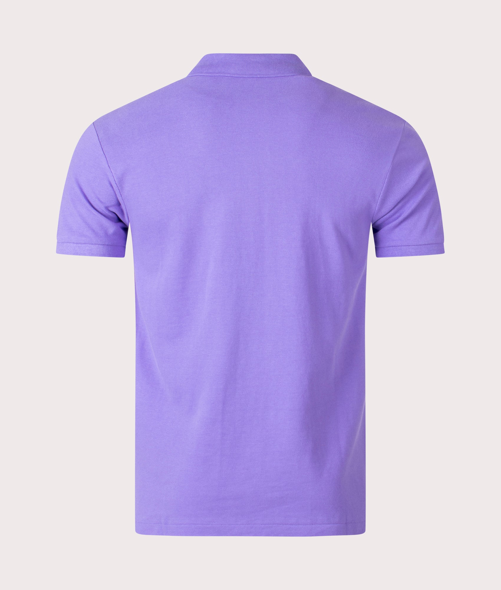 Slim Fit Mesh Knit Polo Shirt - Image 3