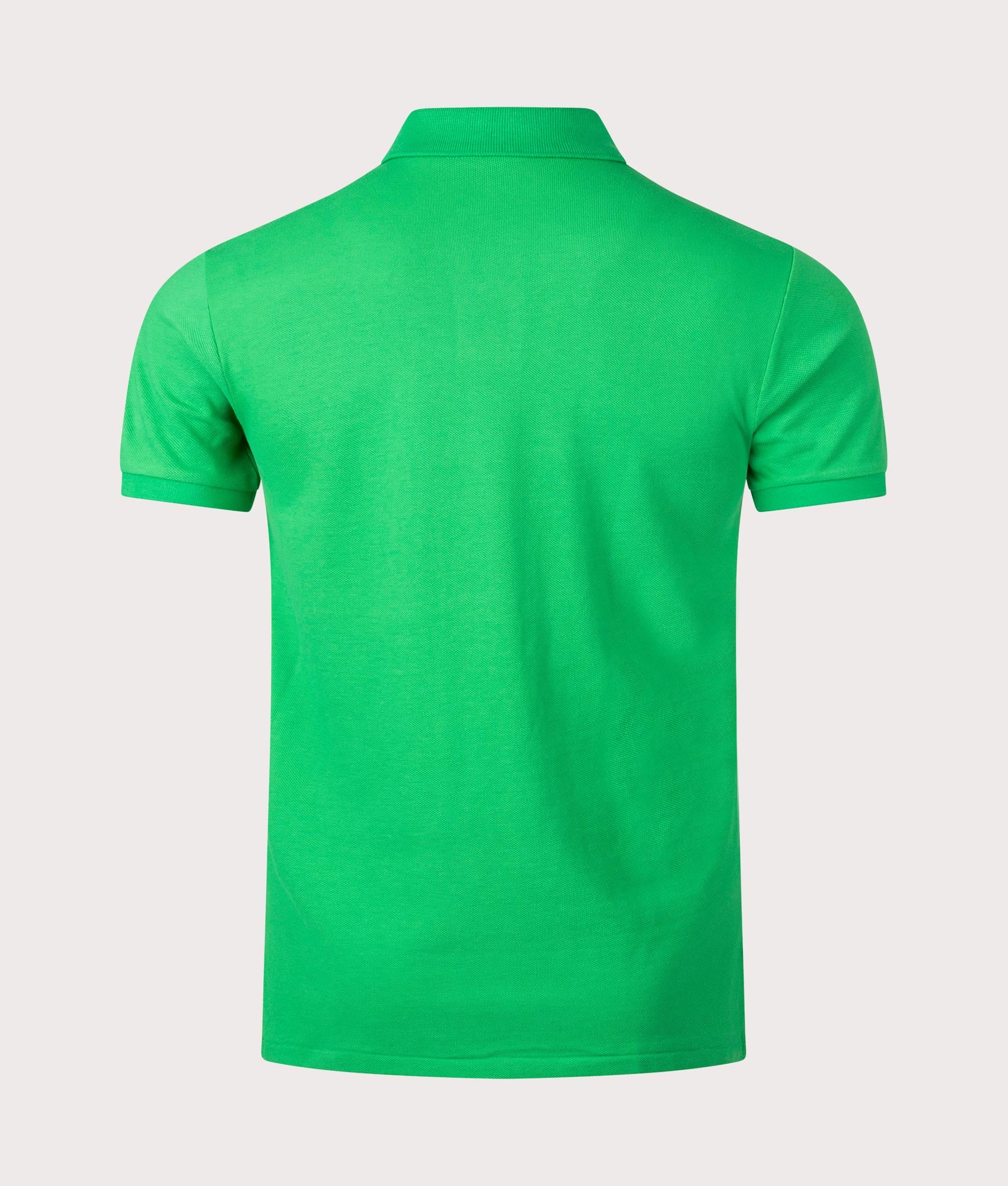 Slim Fit Mesh Polo Shirt - Image 3