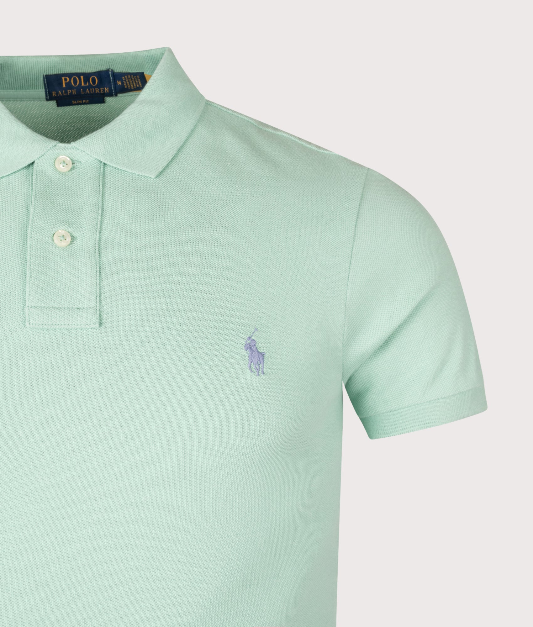 Slim Fit Mesh Polo Shirt - Image 2