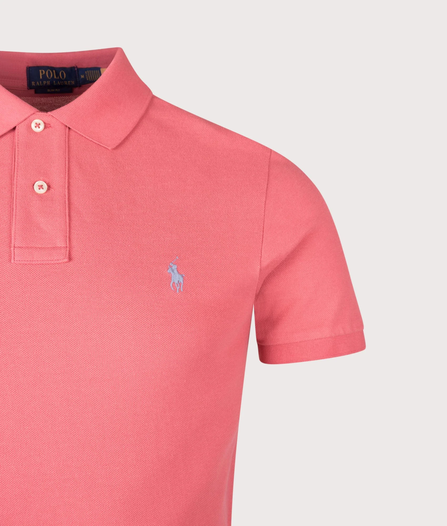 Slim Fit Mesh Polo Shirt - Image 2