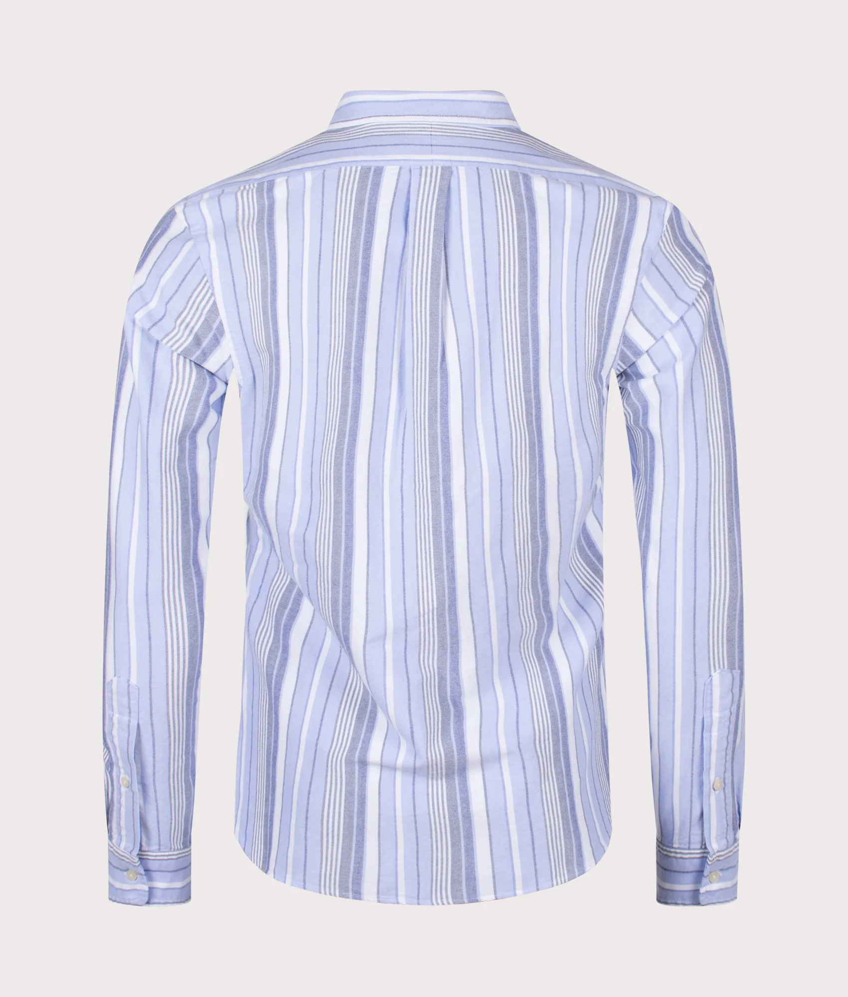 Slim Fit Striped Oxford Shirt - Image 4
