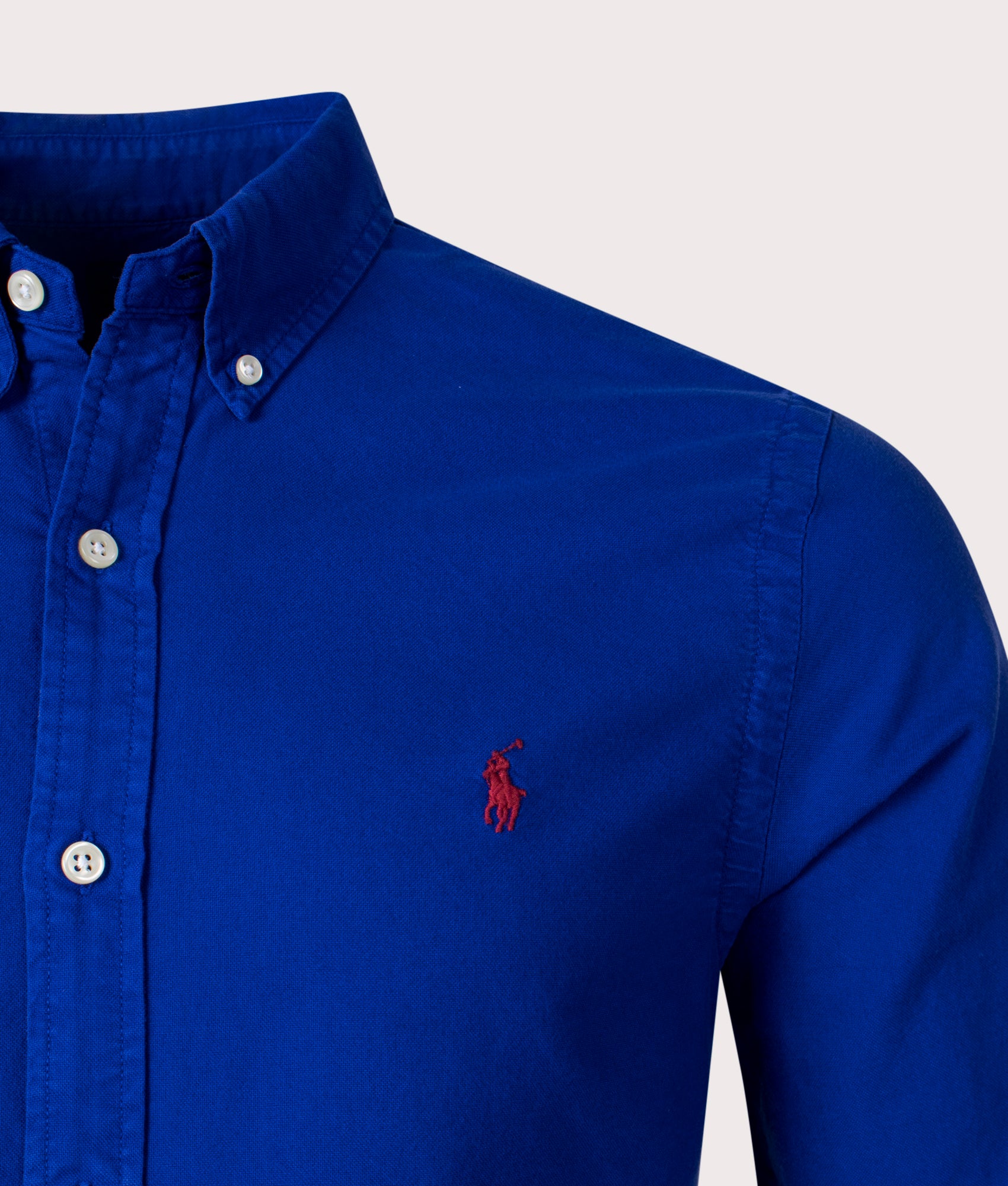 Slim Fit Garment-Dyed Oxford Shirt - Image 2