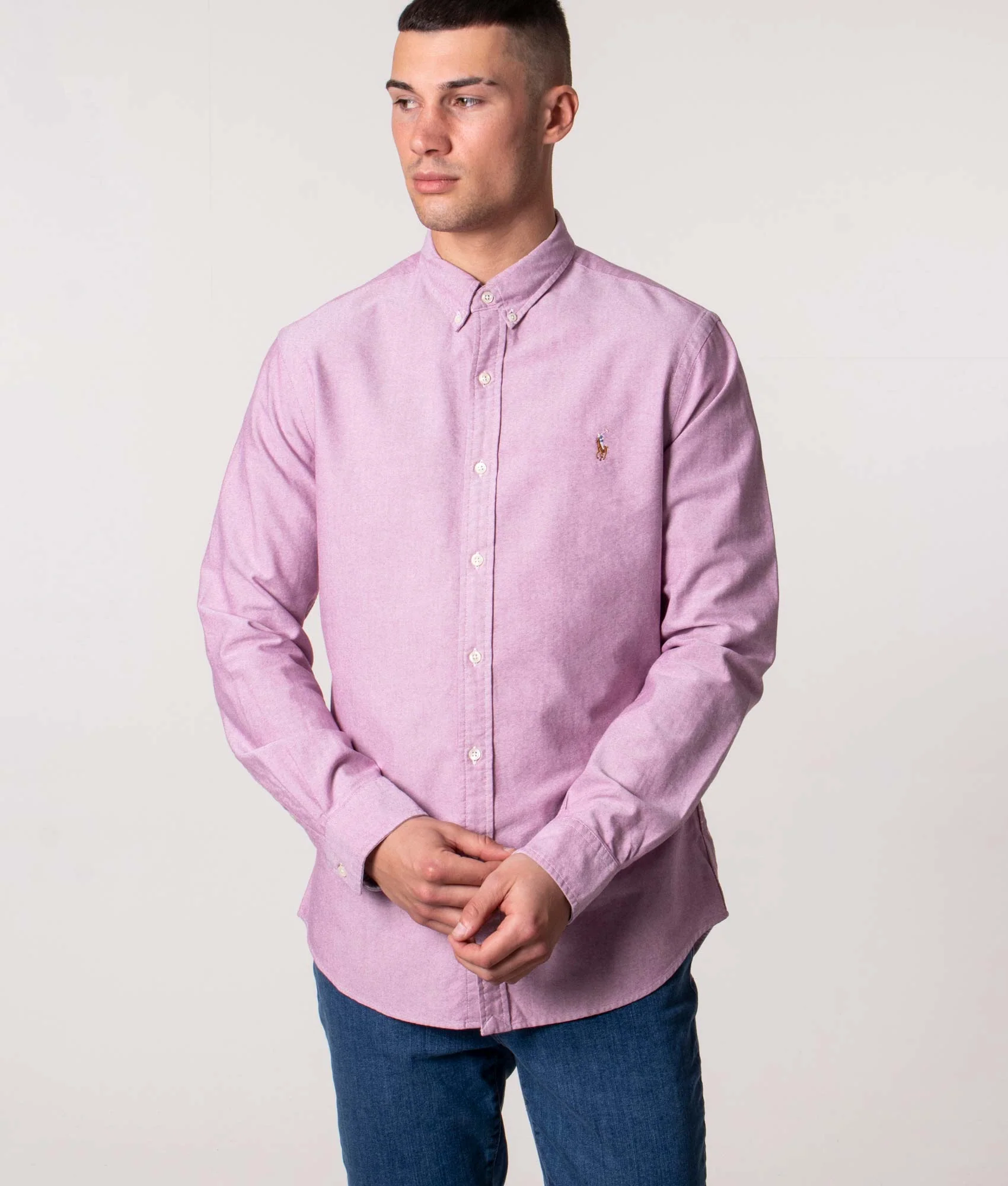 Slim Fit Oxford Sport Shirt - Image 2