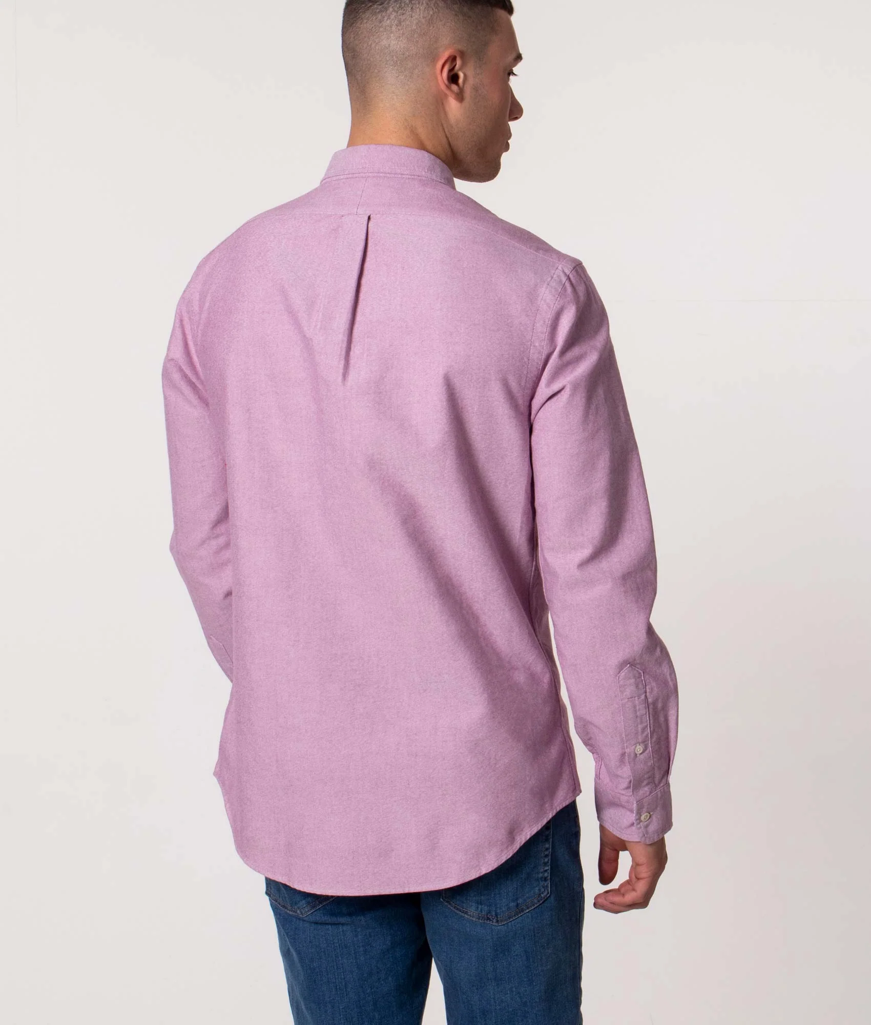 Slim Fit Oxford Sport Shirt - Image 4